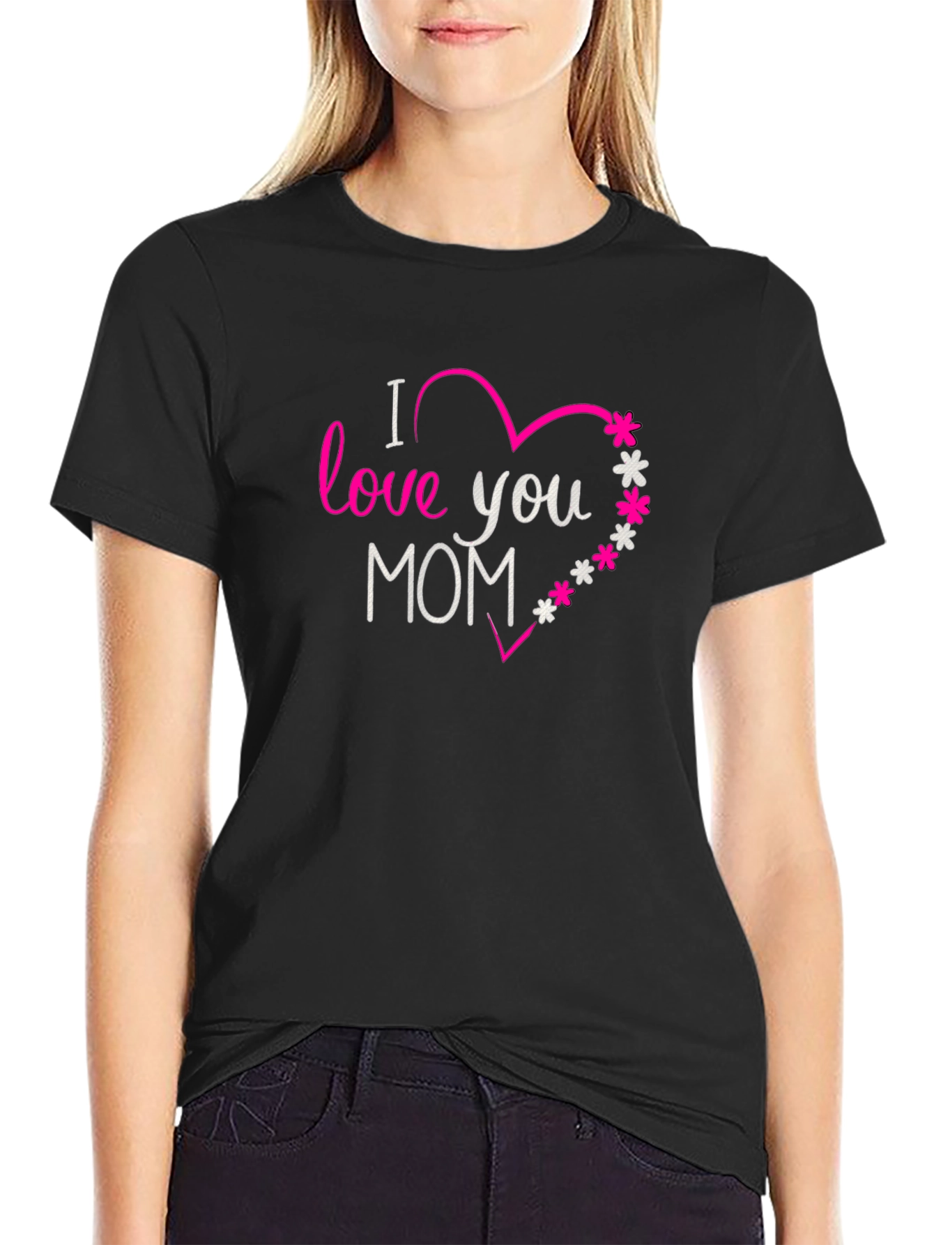 I Love You Mom Graphic T-Shirt