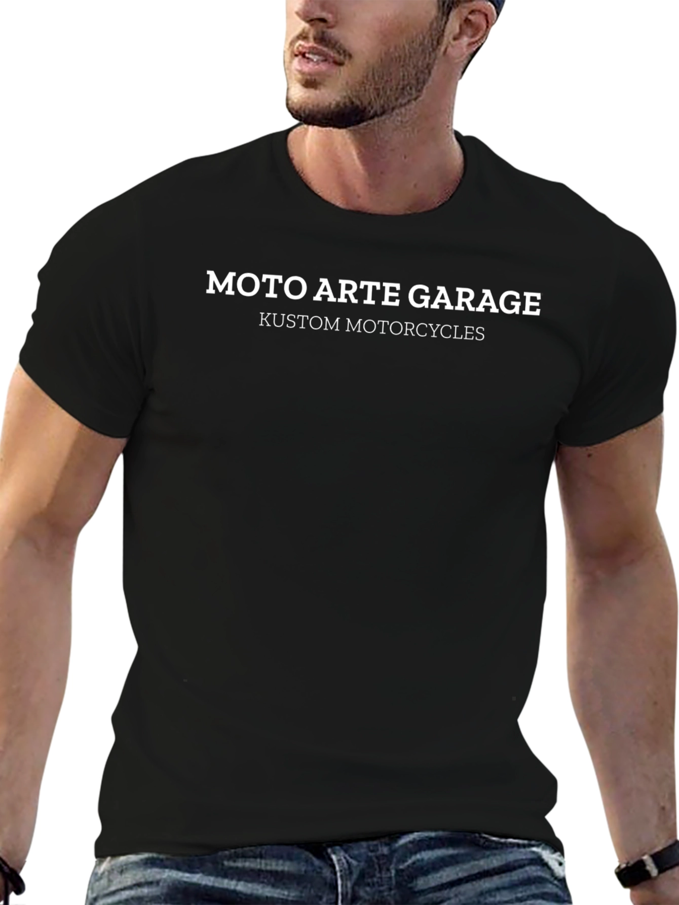 Moto Arte Garage Kustom Motorcycle Graphic Tee