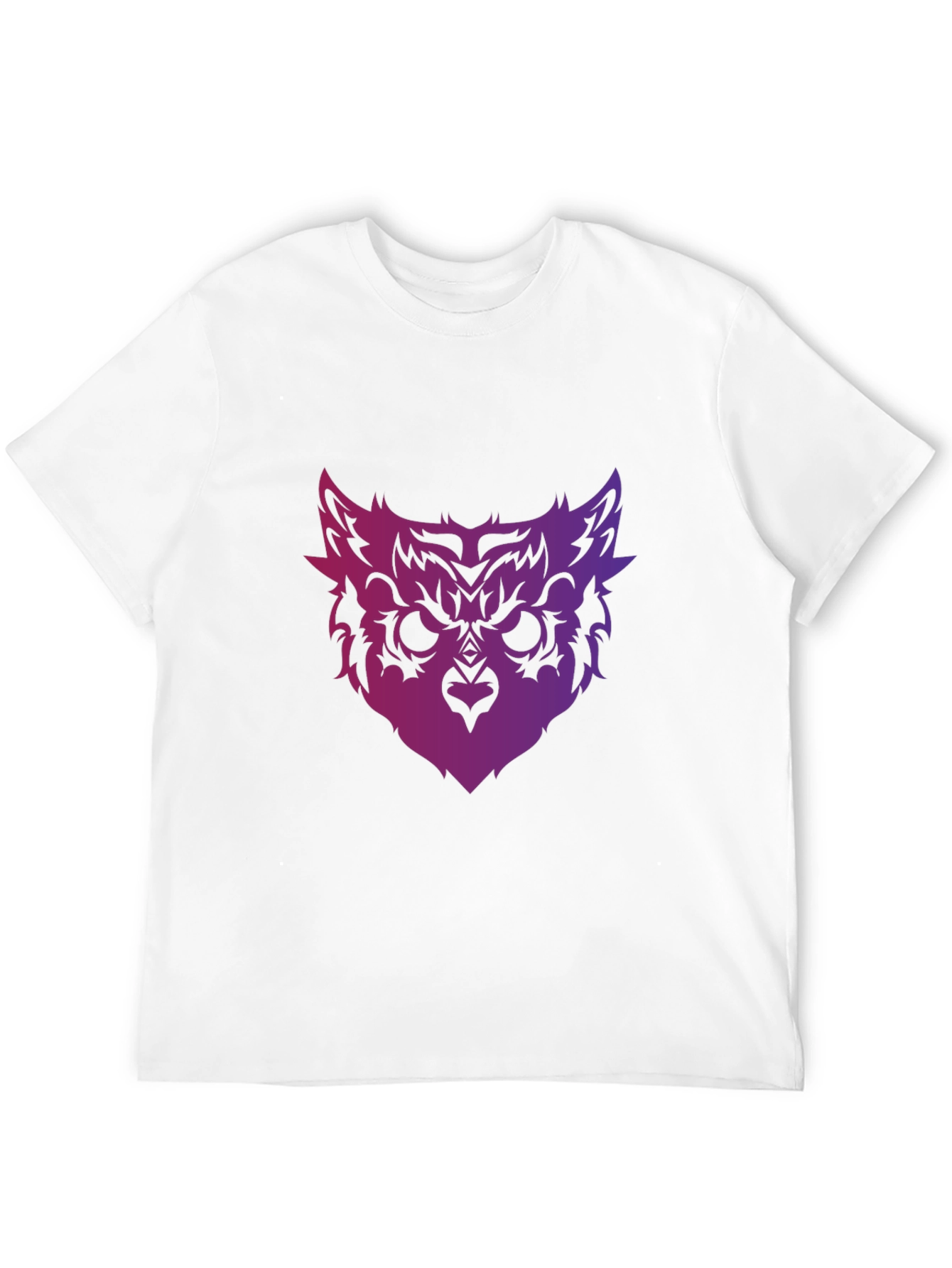 Owl Face Graphic Tee - Mens Black T-Shirt