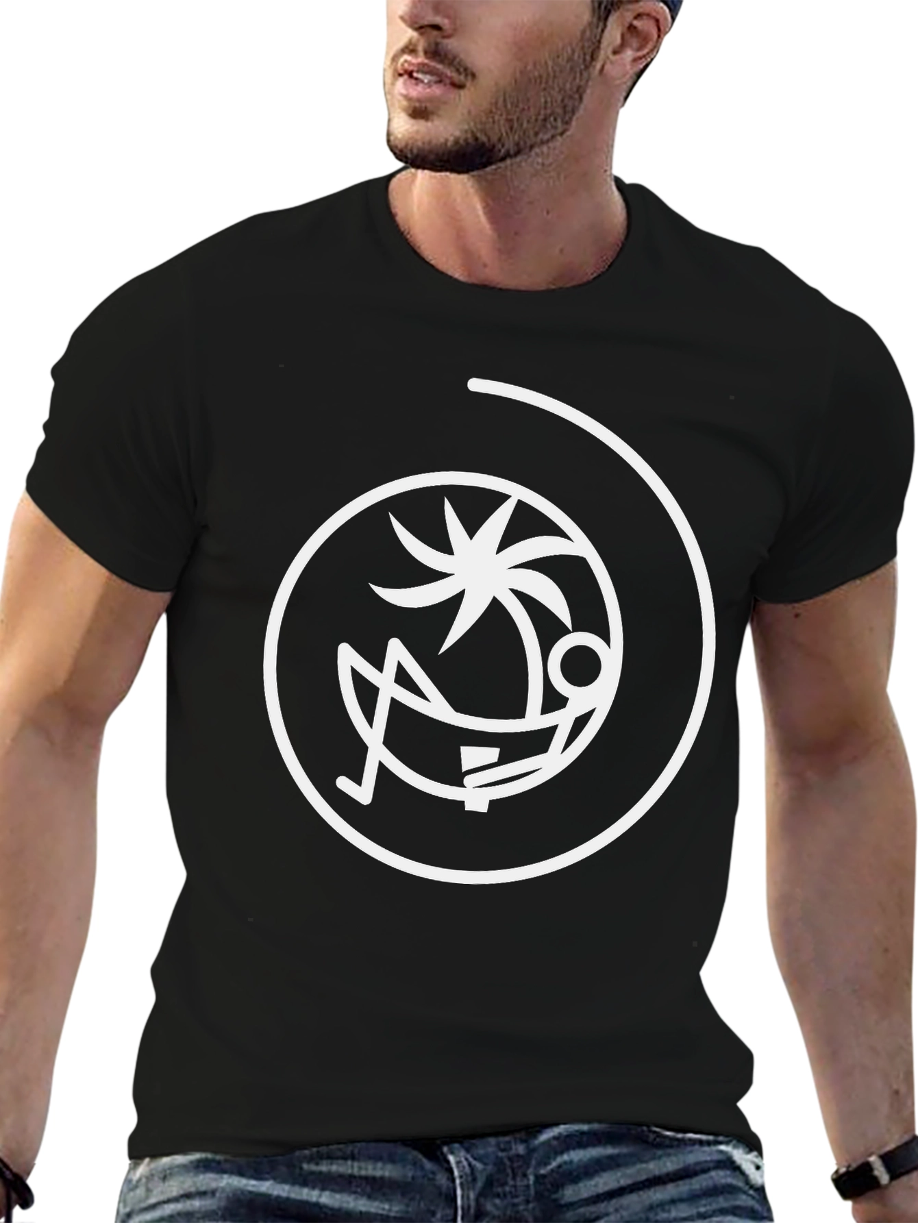 Chill Day T-Shirt: Palm Tree Lounger Design