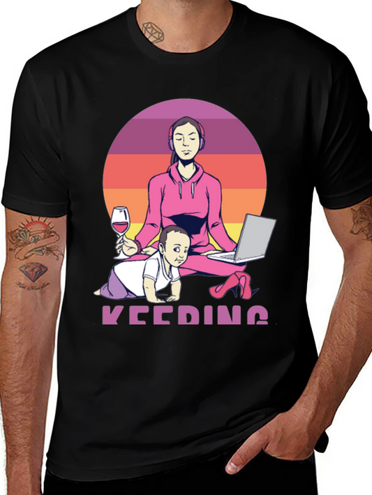 Multitasking Mom T-Shirt - Work From Home Life
