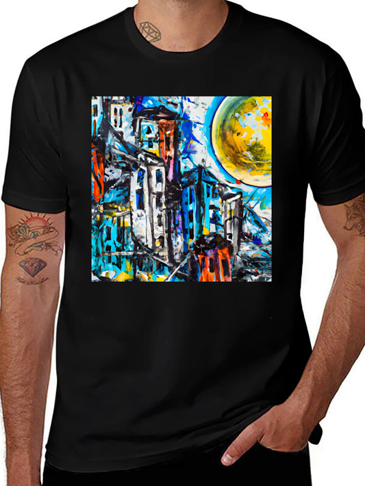 Abstract Cityscape Graphic Tee