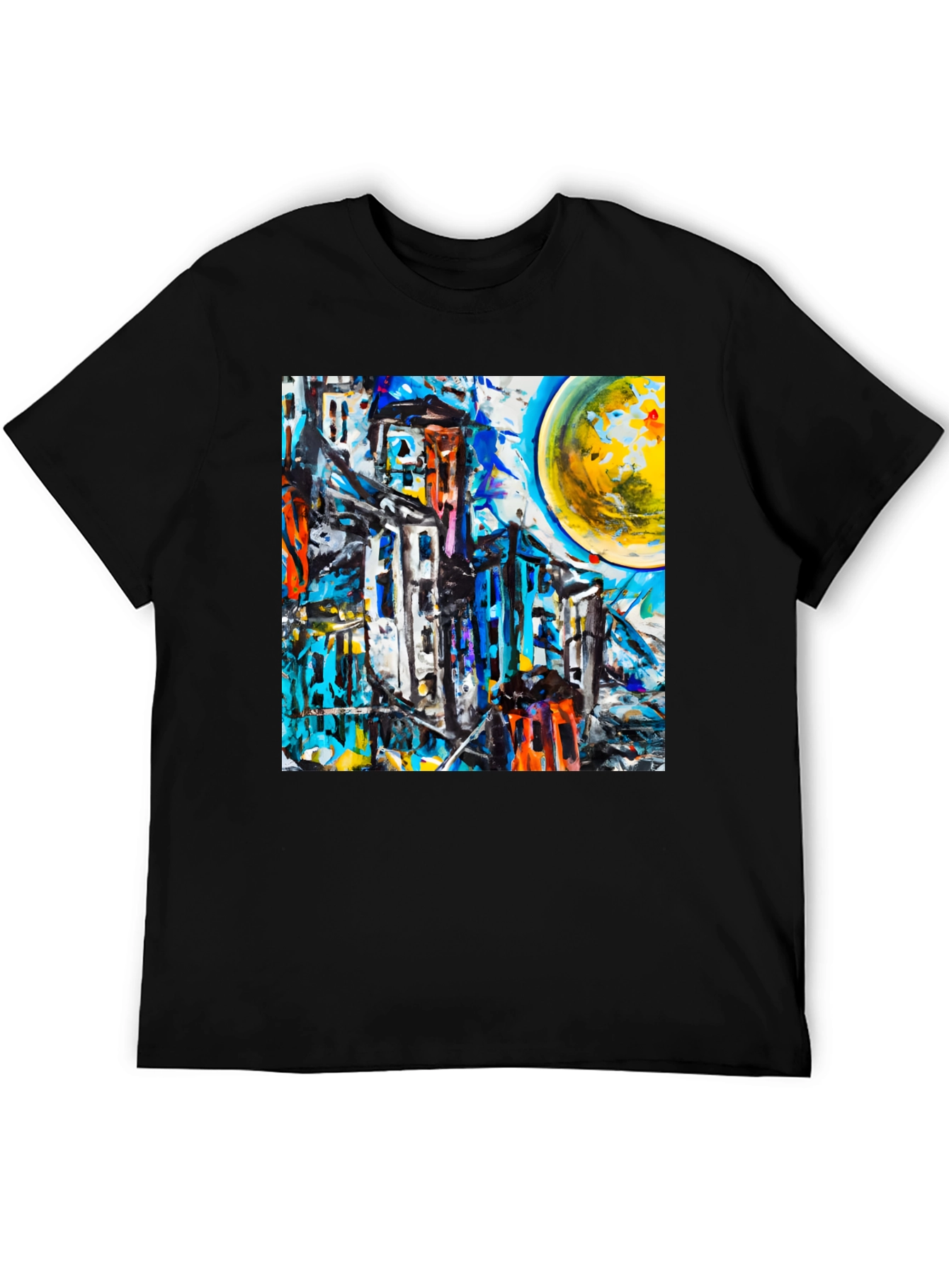 Abstract Cityscape Graphic Tee