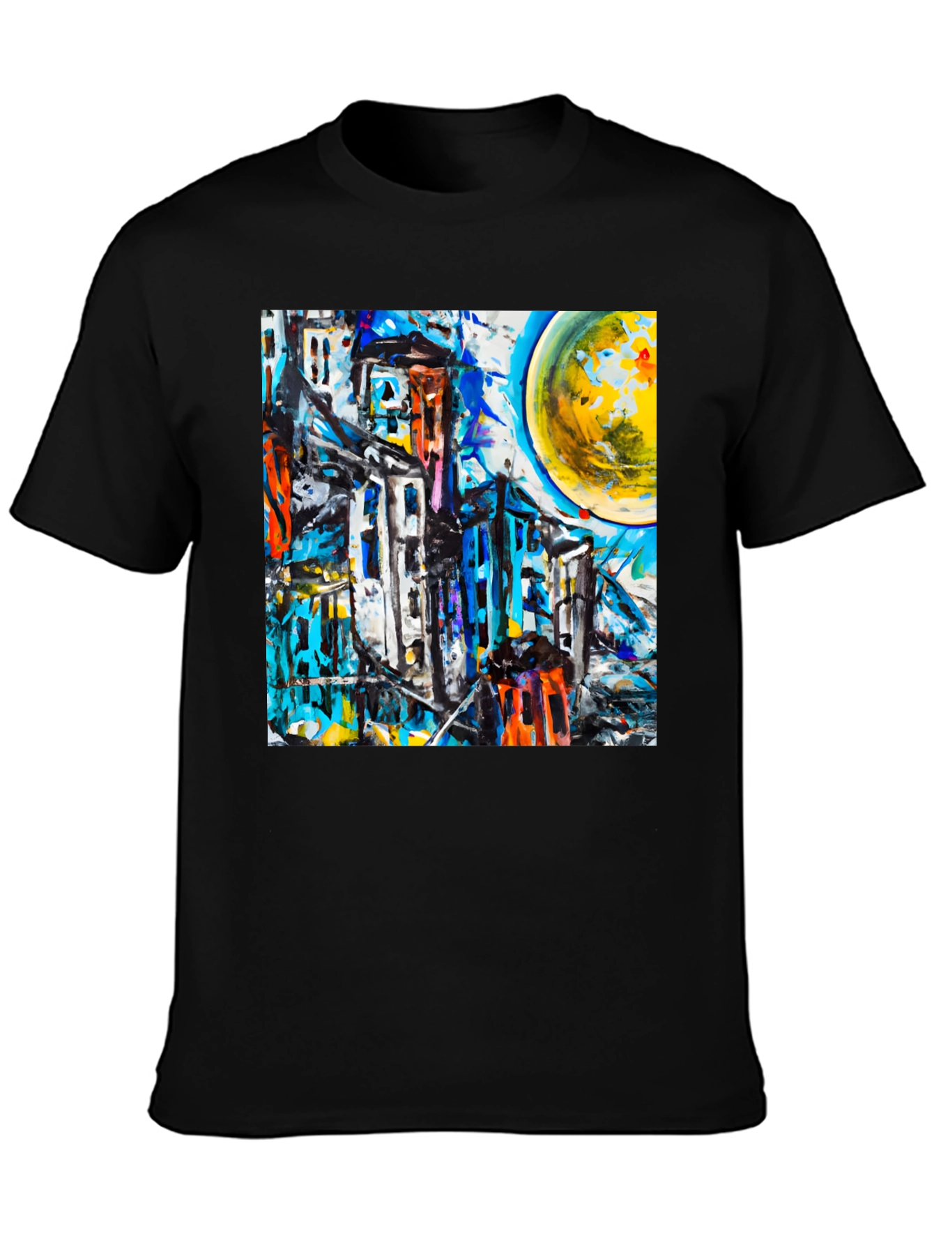 Abstract Cityscape Graphic Tee