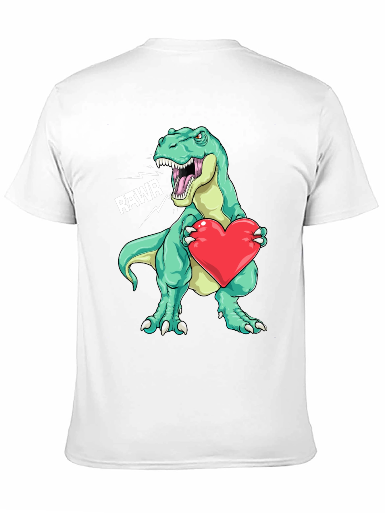 Dino-mite Love: T-Rex with Heart Graphic Tee