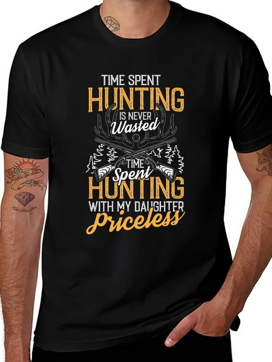 Hunting with Daughter Graphic Tee - Black