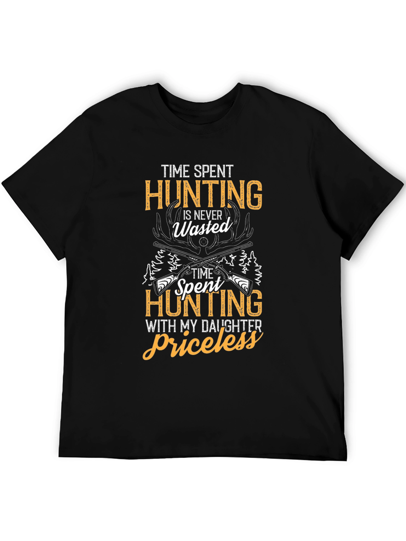 Hunting with Daughter Graphic Tee - Black