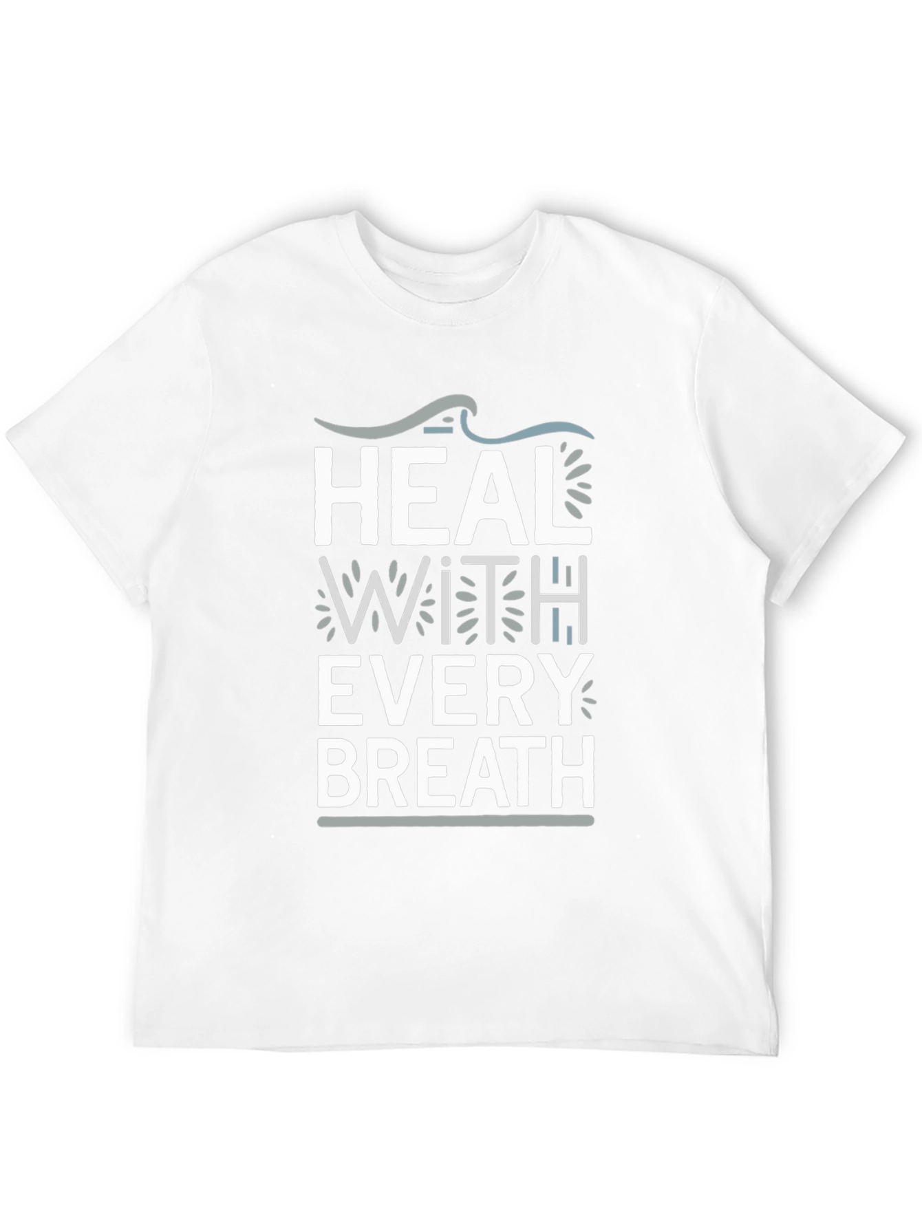 Heal With Every Breath Black Graphic Tee