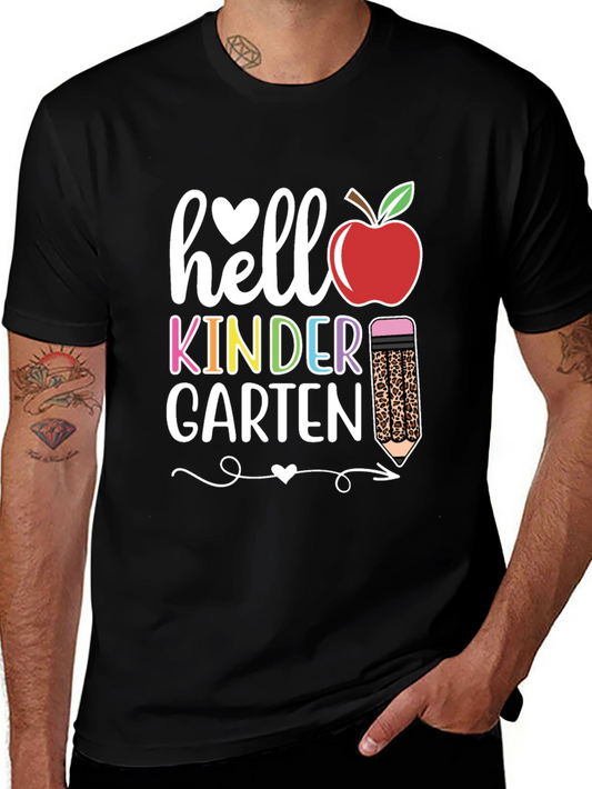 Hello Kindergarten T-Shirt Back to School Teacher