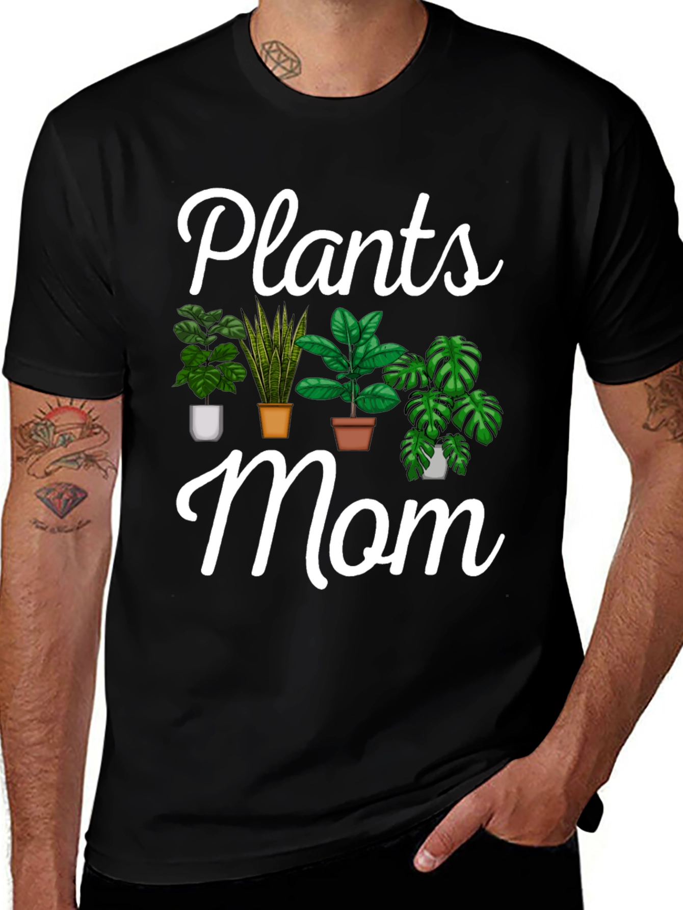 Plants Mom Graphic Tee - Botanical Lover T-Shirt