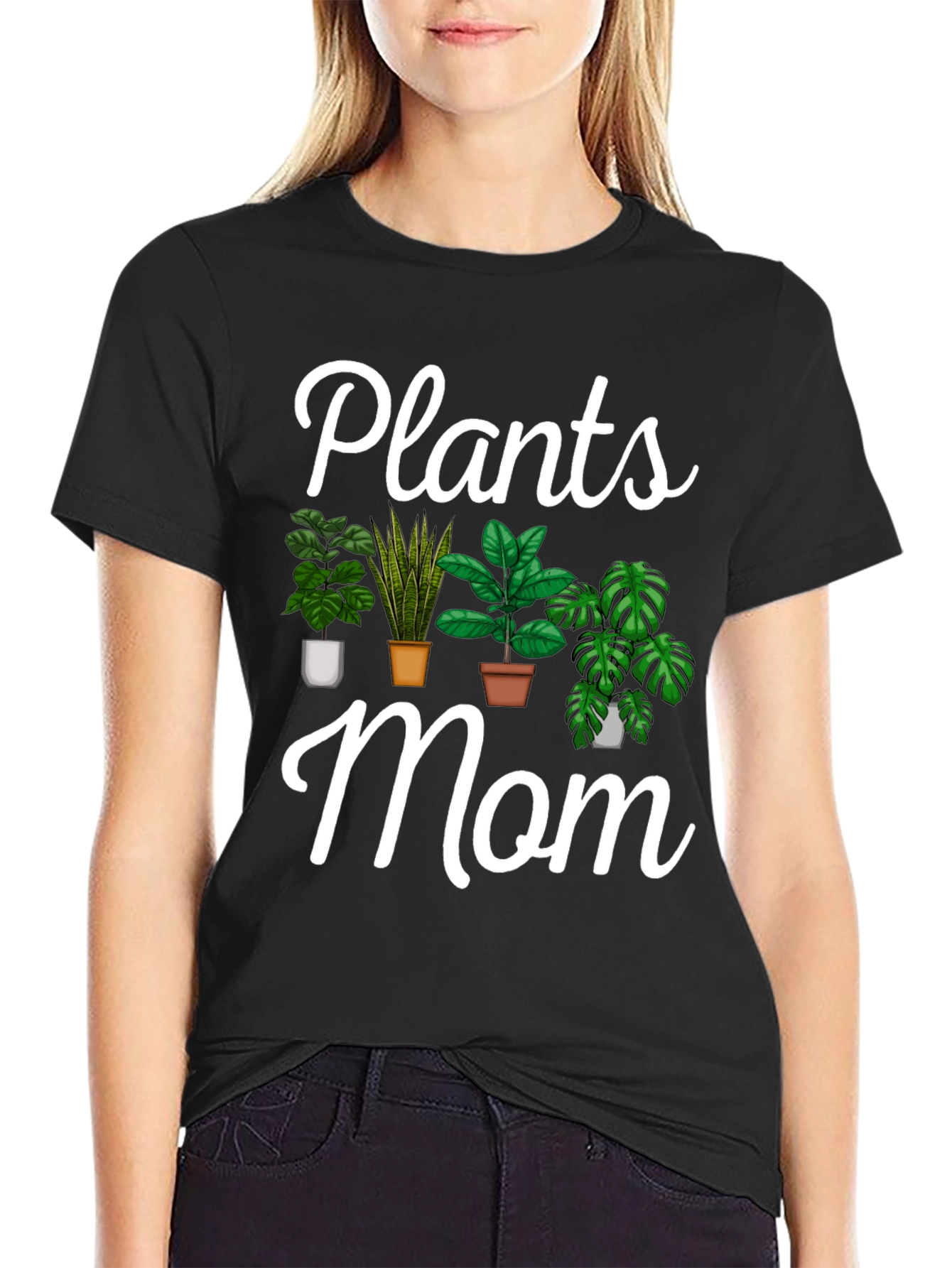 Plants Mom Graphic Tee - Botanical Lover T-Shirt