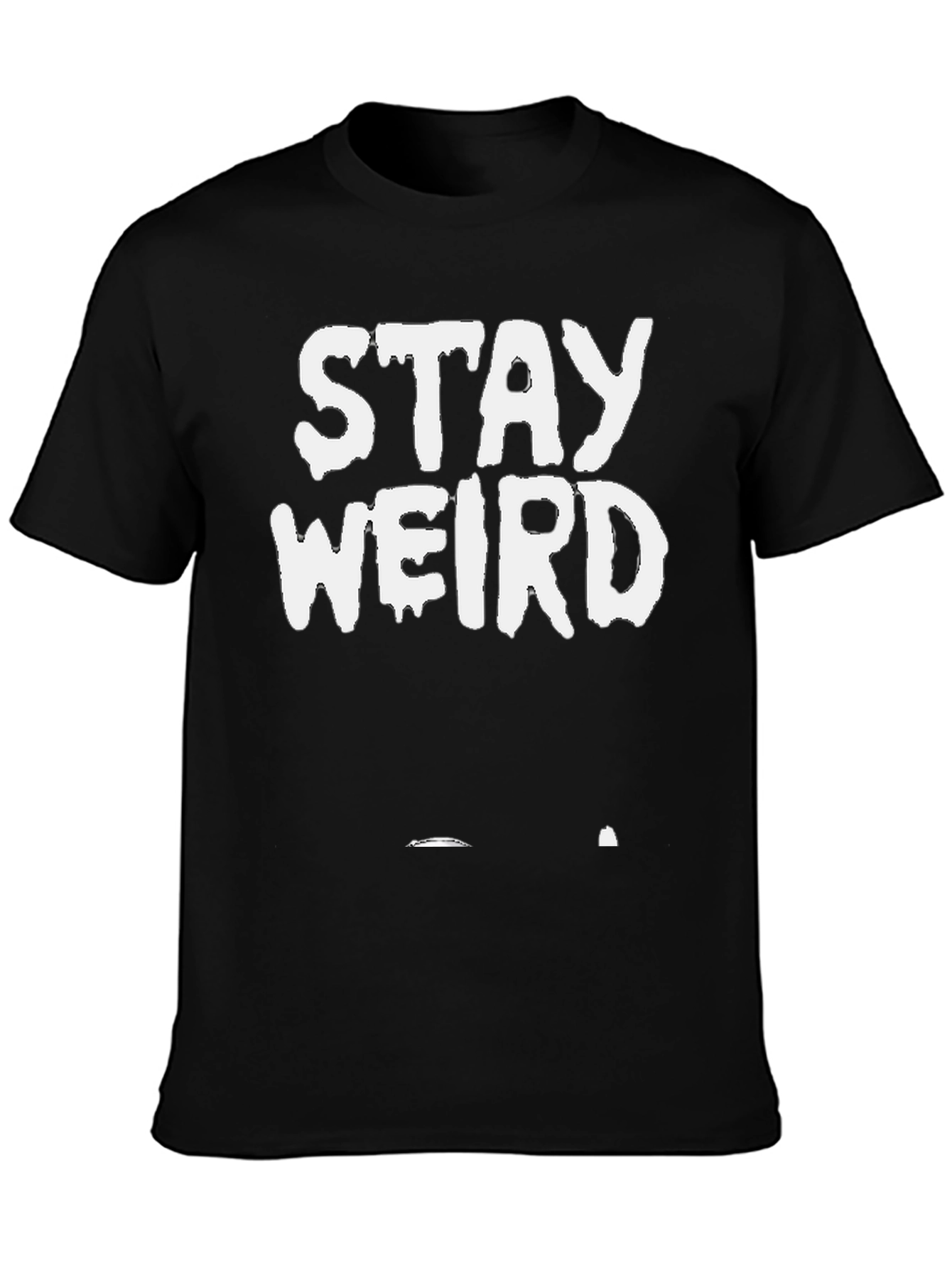 Stay Weird Black Graphic Tee