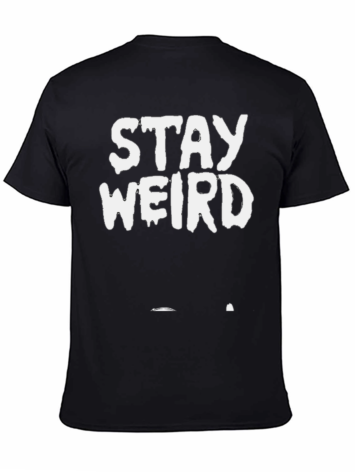 Stay Weird Black Graphic Tee