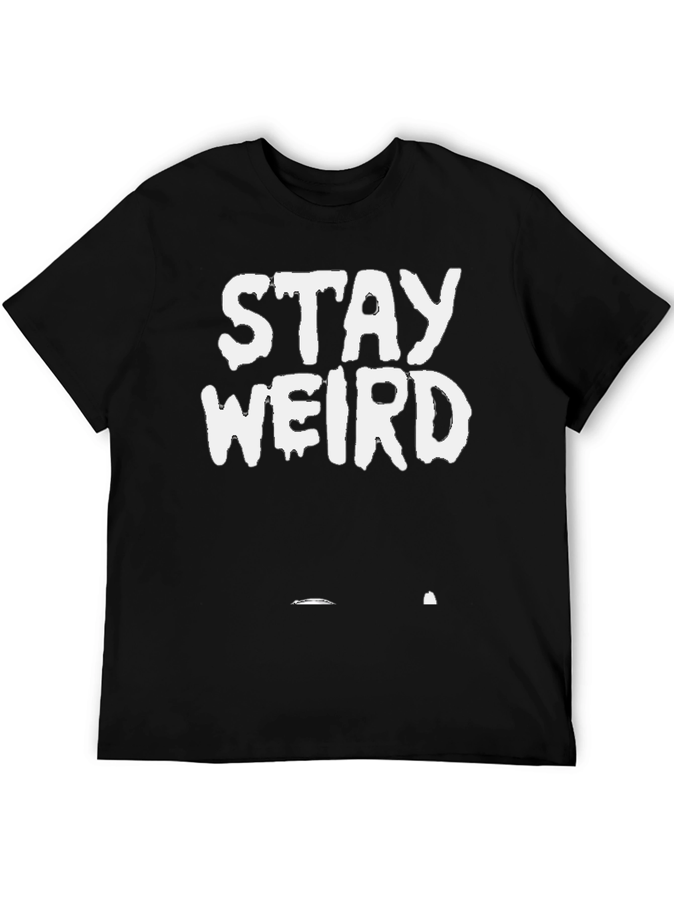 Stay Weird Black Graphic Tee