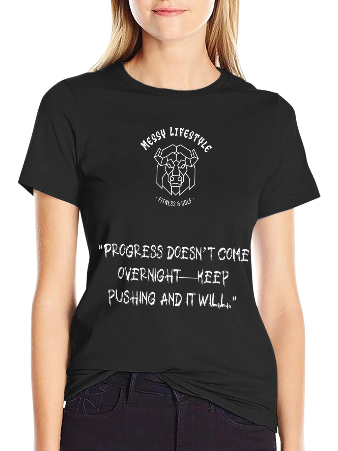 Messy Lifestyle Fitness & Golf Graphic Tee
