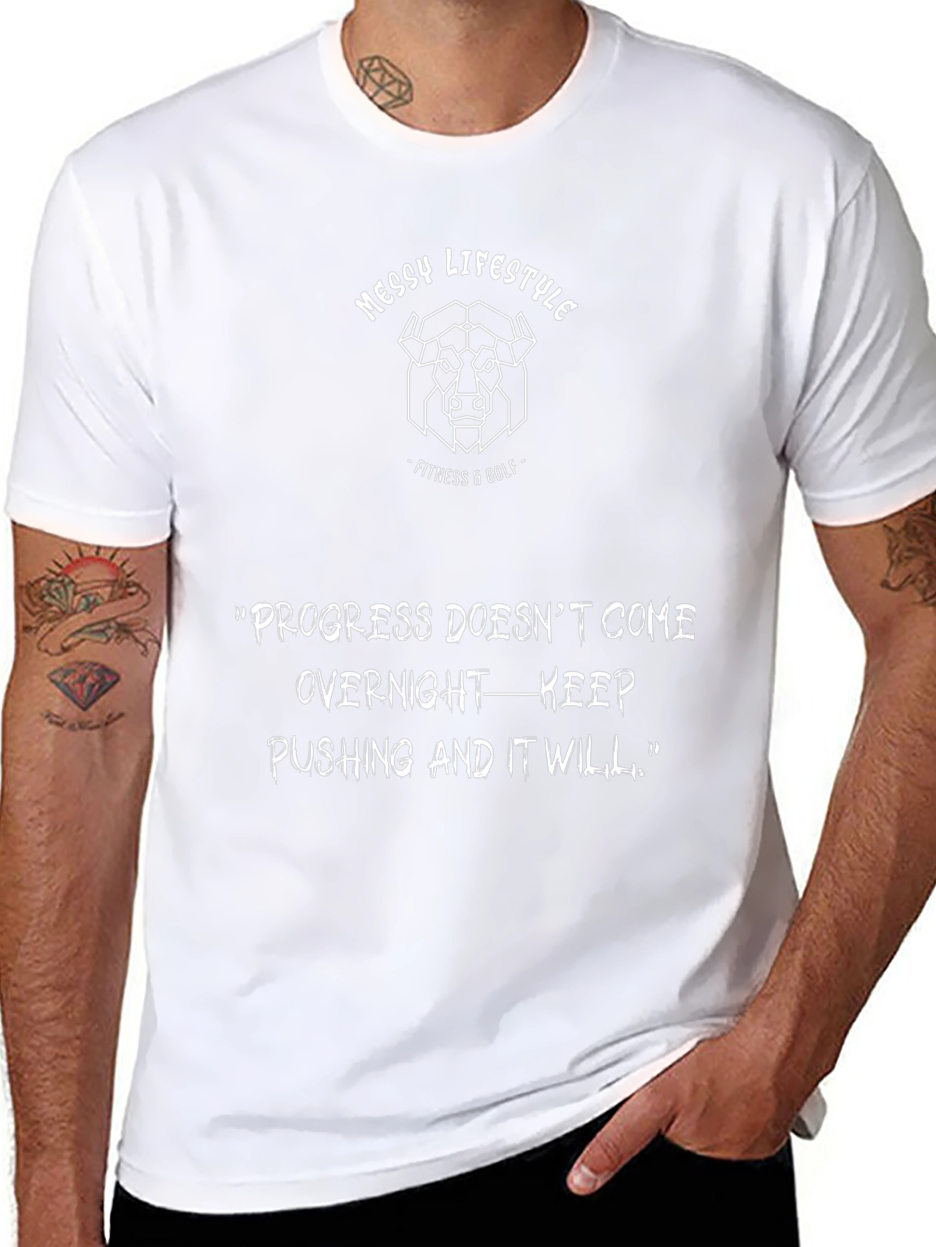 Messy Lifestyle Fitness & Golf Graphic Tee