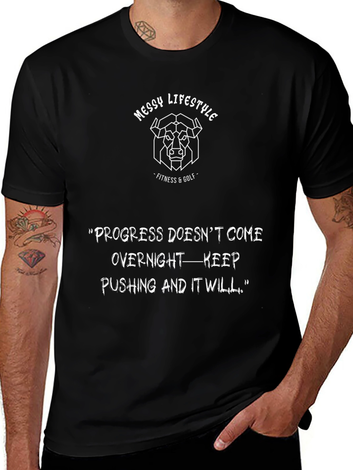 Messy Lifestyle Fitness & Golf Graphic Tee