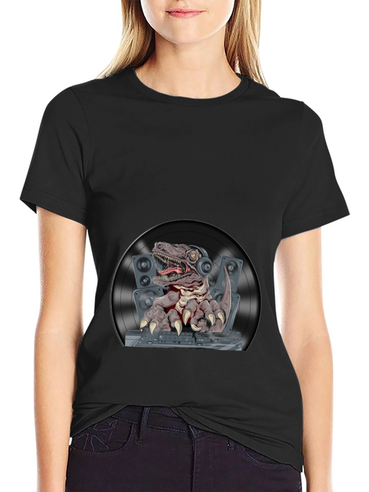 DJ Raptor Graphic T-Shirt - Black Cotton Tee