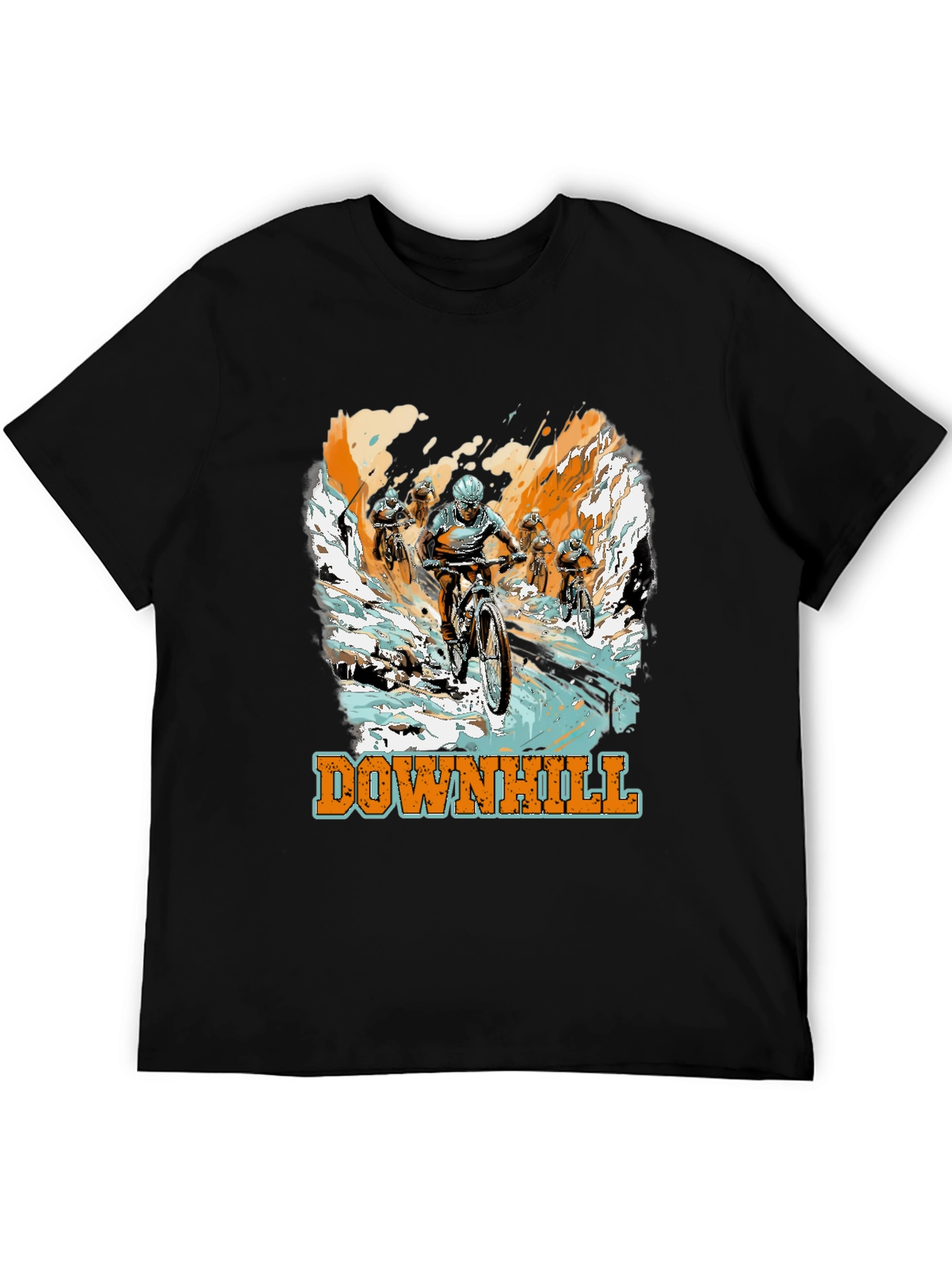 Downhill Mountain Biking Graphic Tee