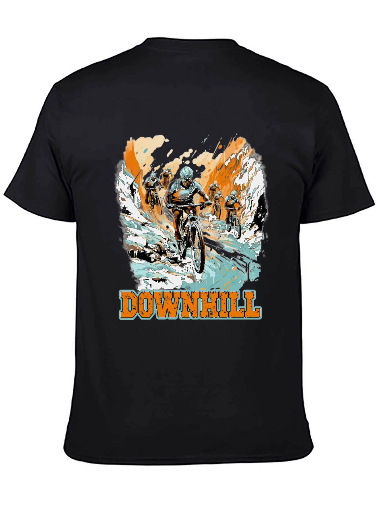 Downhill Mountain Biking Graphic Tee