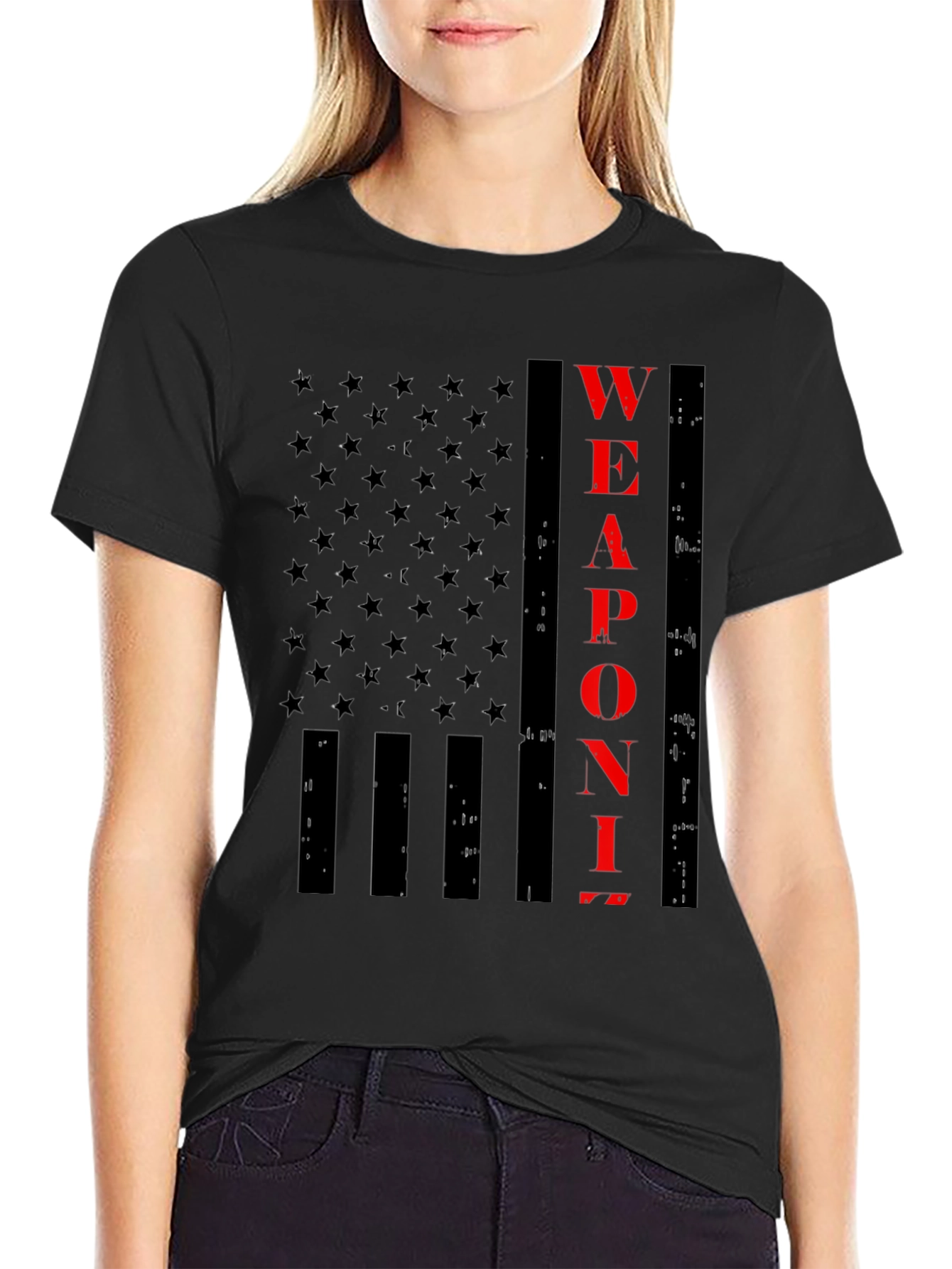 Weaponize Flag Graphic T-Shirt - Black