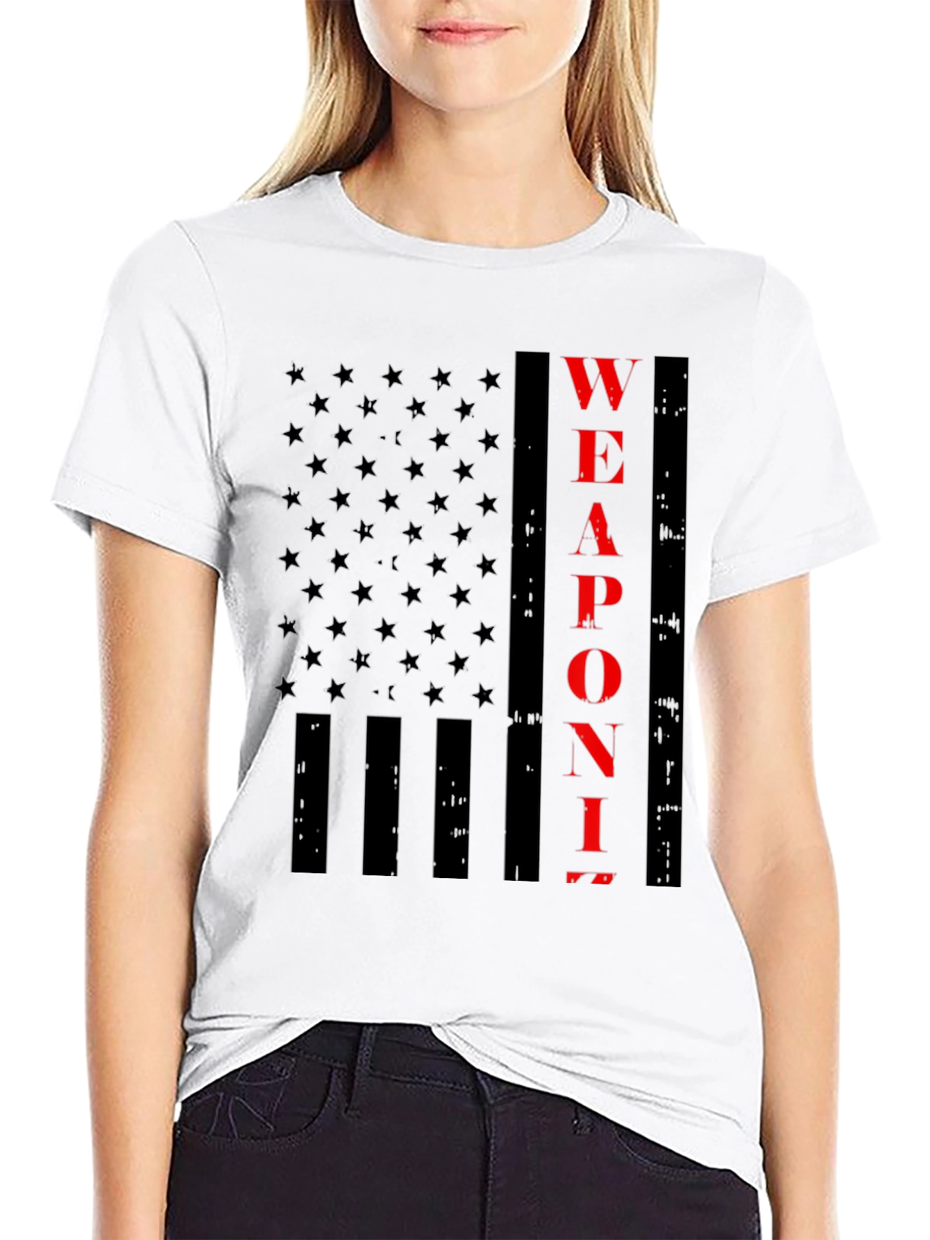 Weaponize Flag Graphic T-Shirt - Black