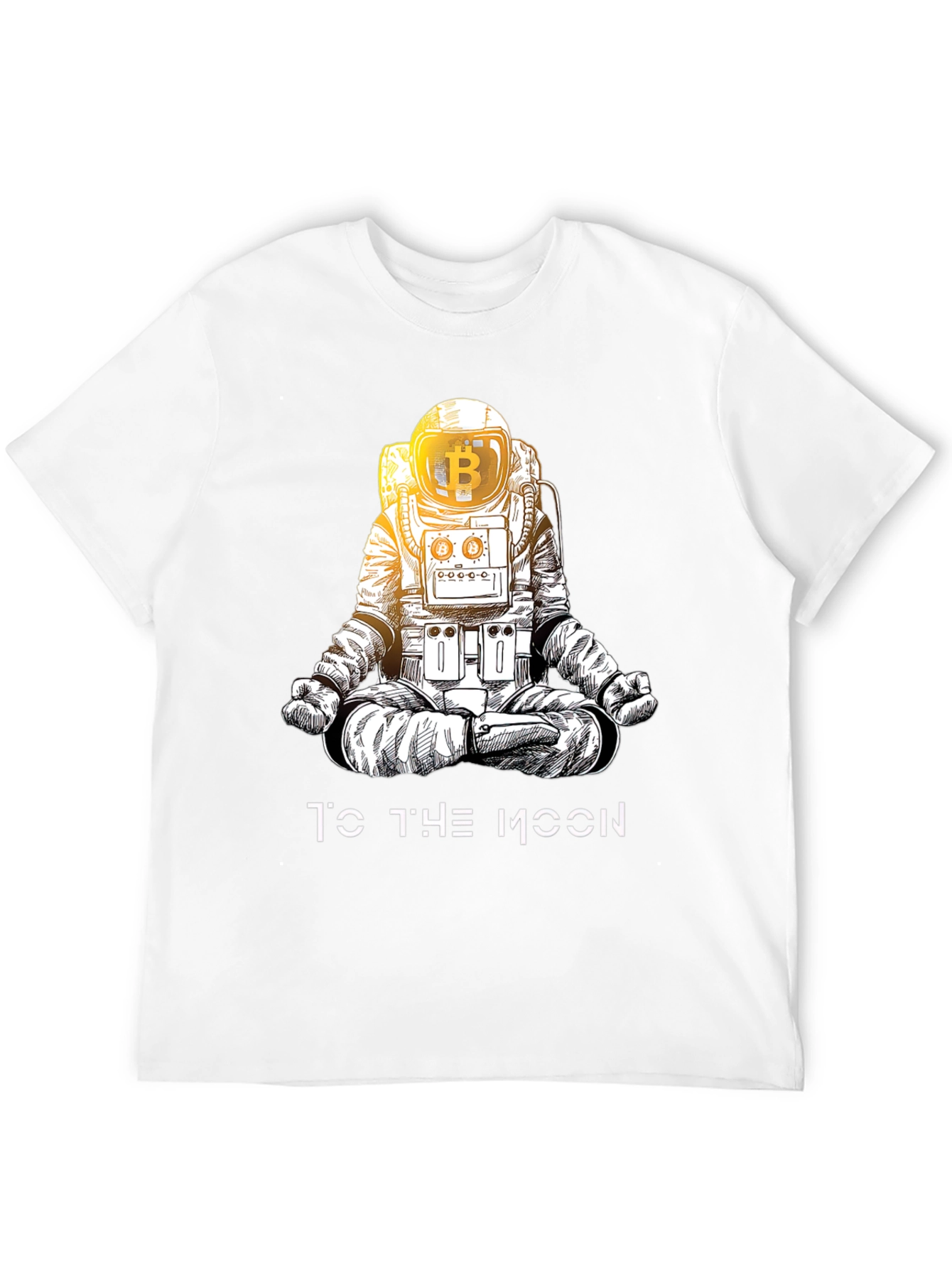 Bitcoin Astronaut Black T-Shirt - To The Moon!