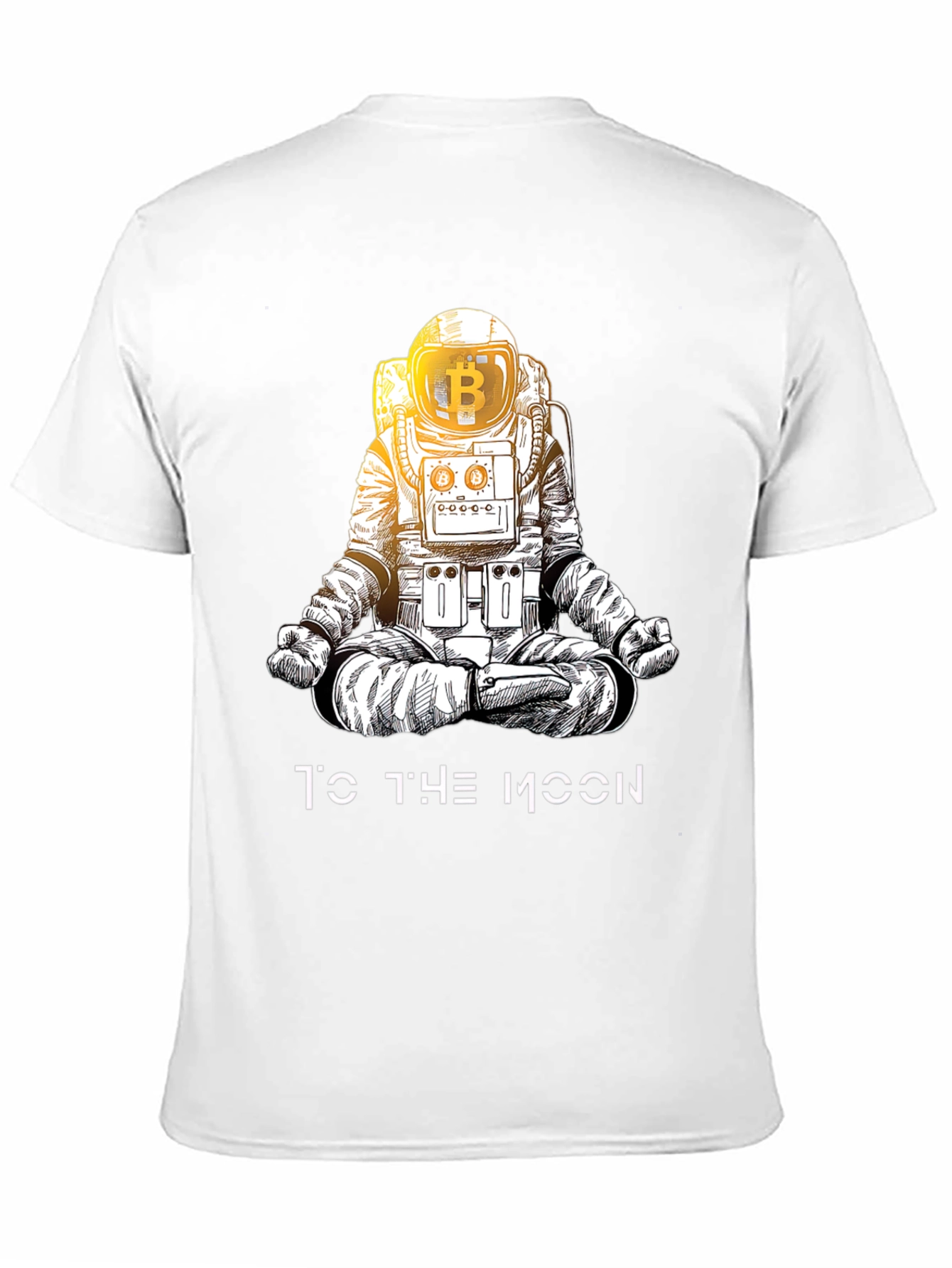 Bitcoin Astronaut Black T-Shirt - To The Moon!