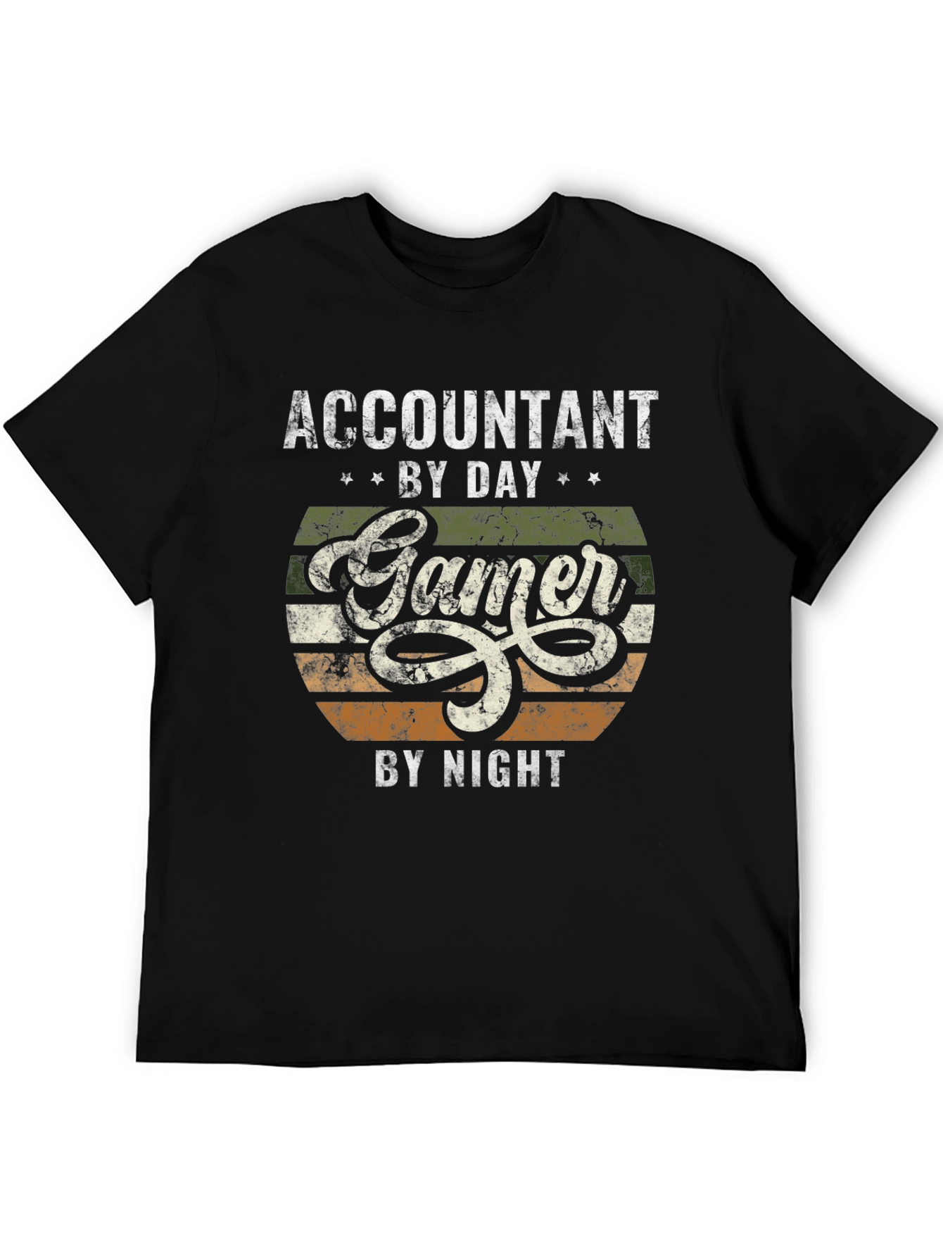 Accountant by Day Gamer by Night Graphic T-Shirt