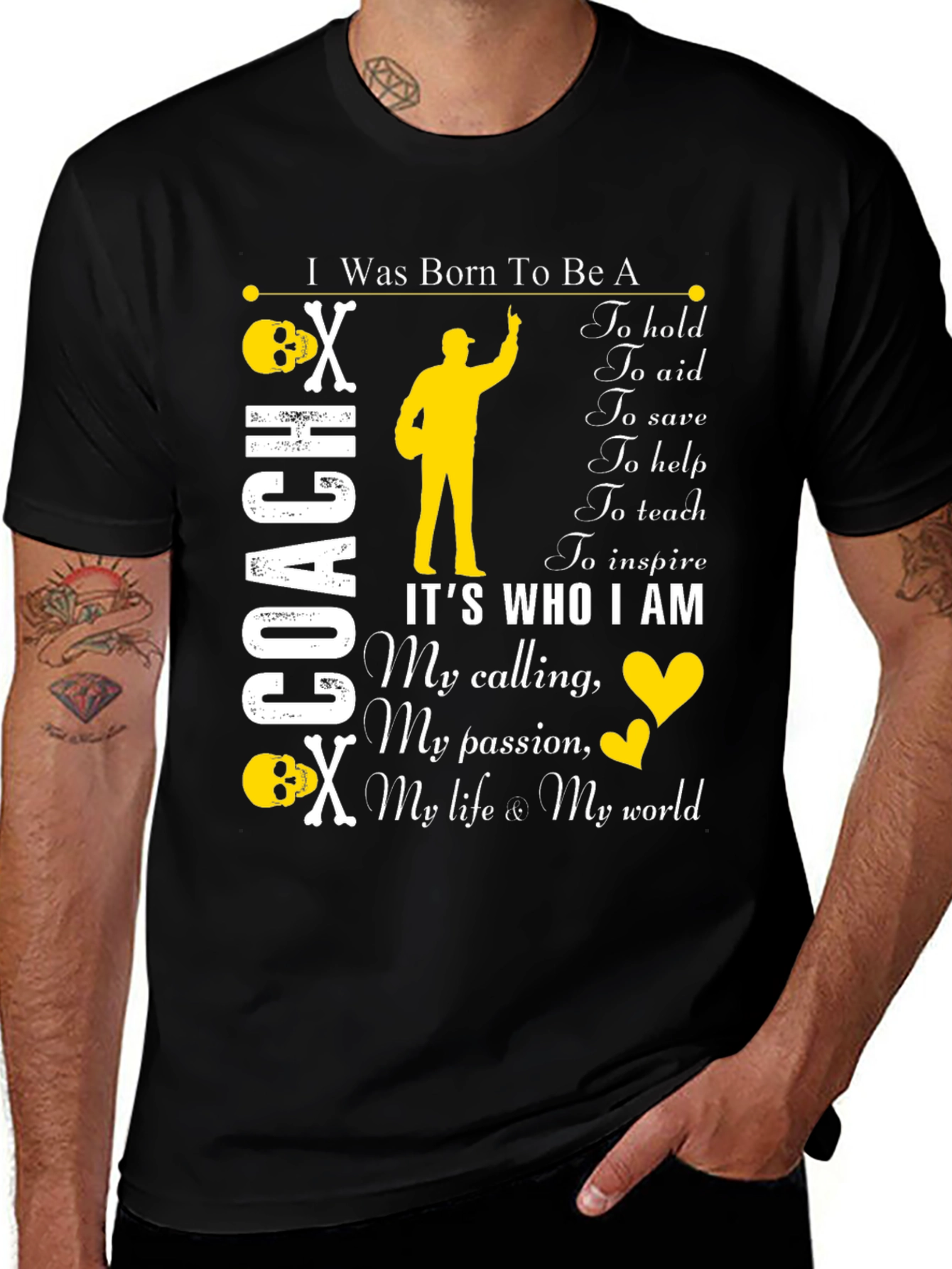 I Was Born To Be A Coach T-Shirt