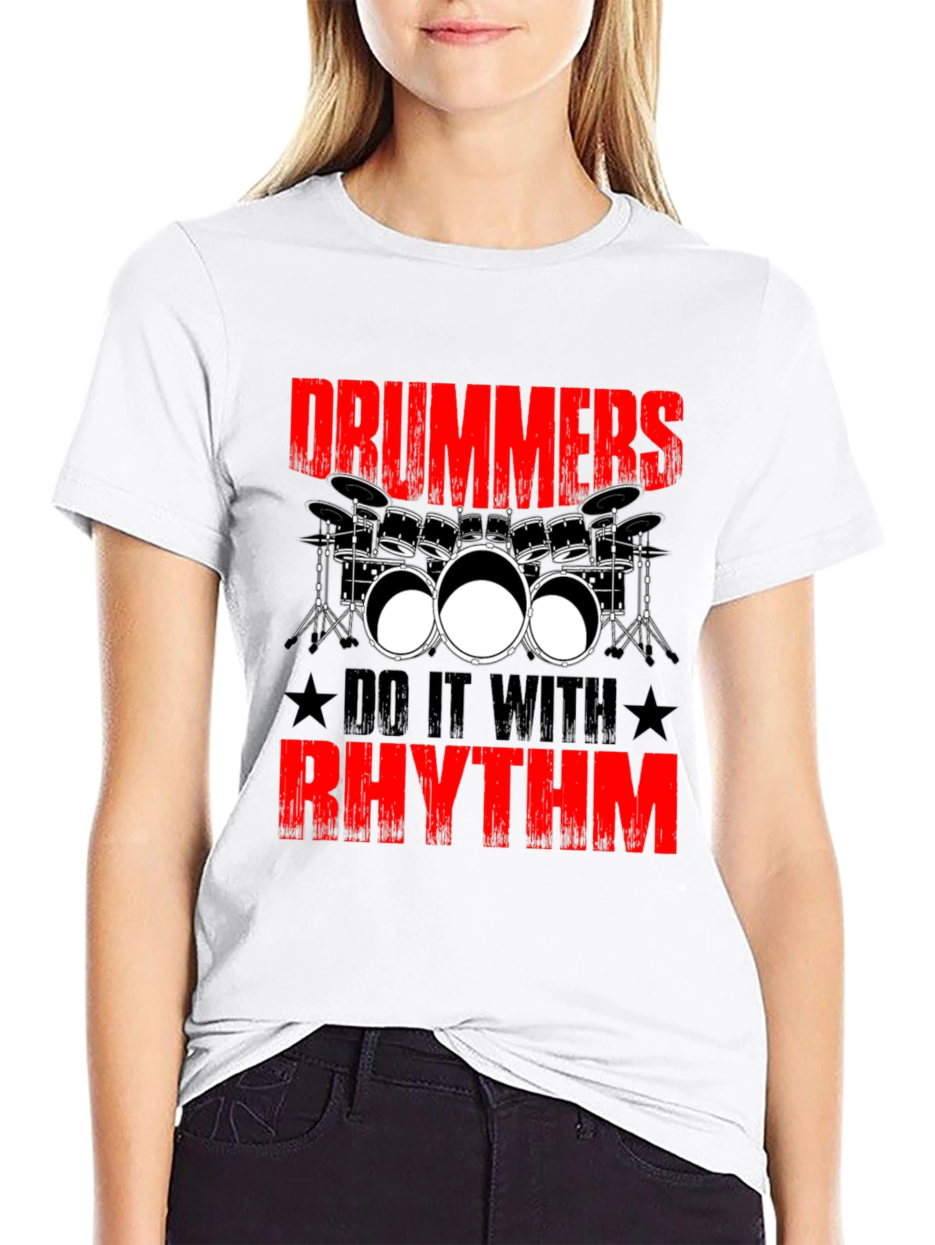 Drummers Do It With Rhythm Graphic T-Shirt