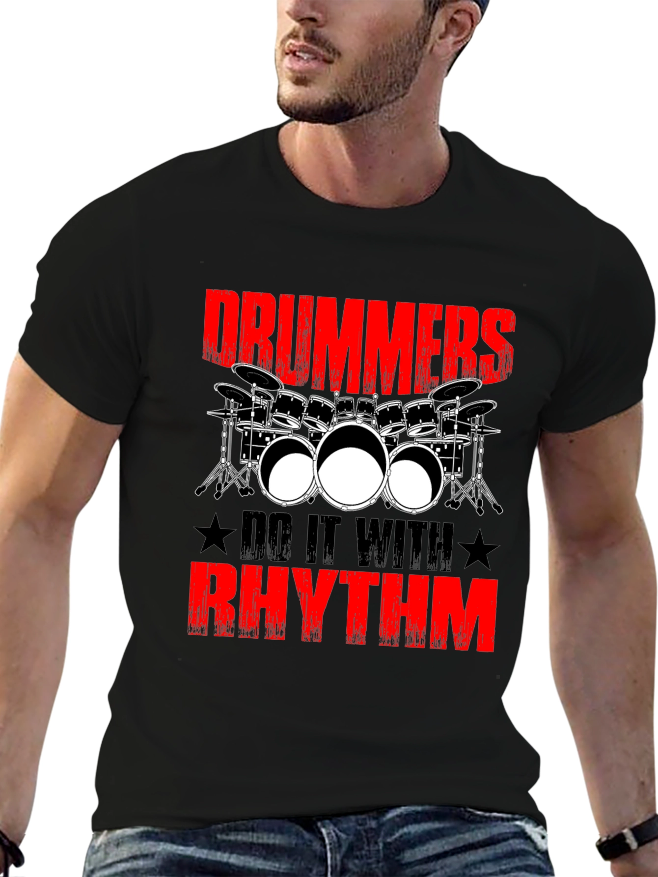 Drummers Do It With Rhythm Graphic T-Shirt