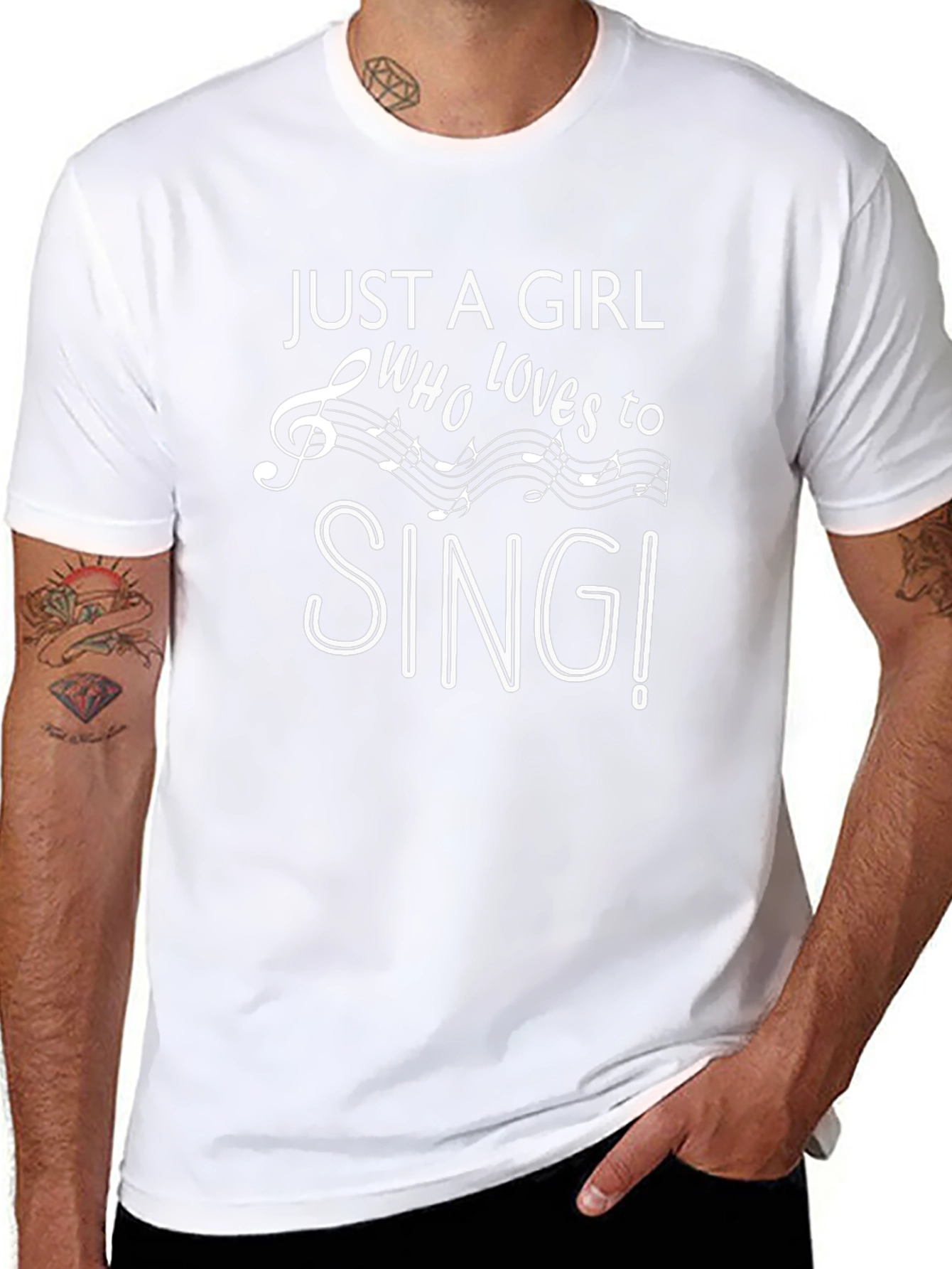 Just a Girl Who Loves to Sing T-Shirt