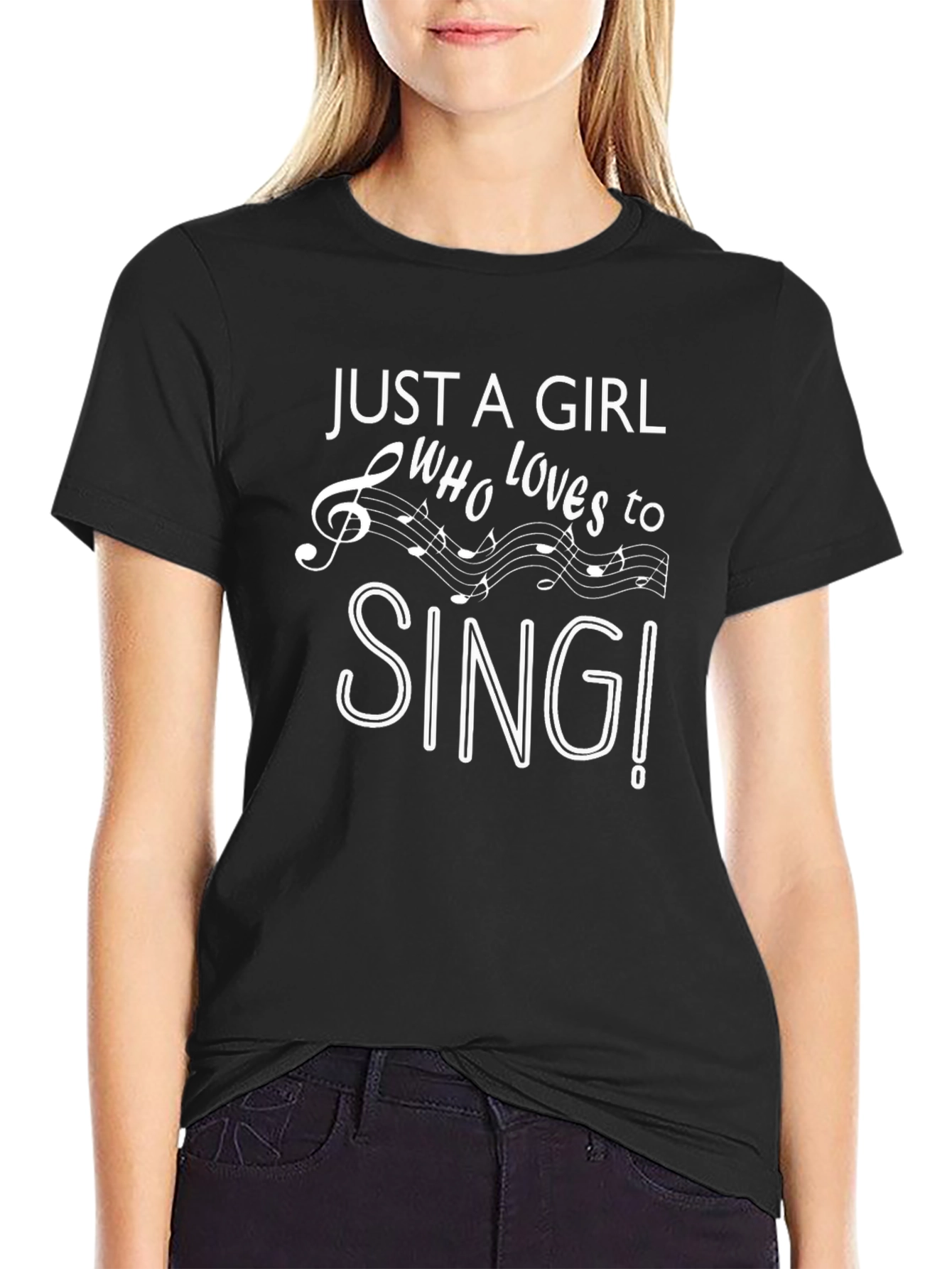 Just a Girl Who Loves to Sing T-Shirt