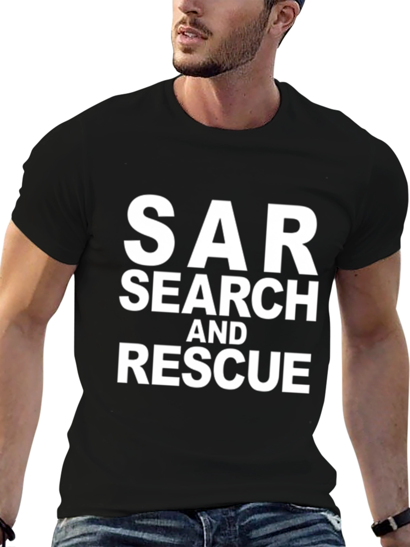 SAR Search and Rescue Crewneck T-Shirt