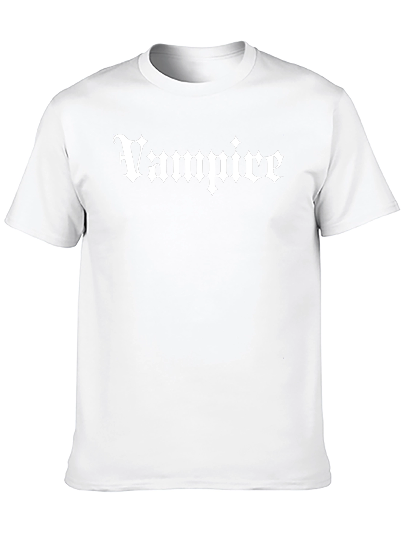 Vampire Gothic Tee - Black Cotton Graphic T-Shirt