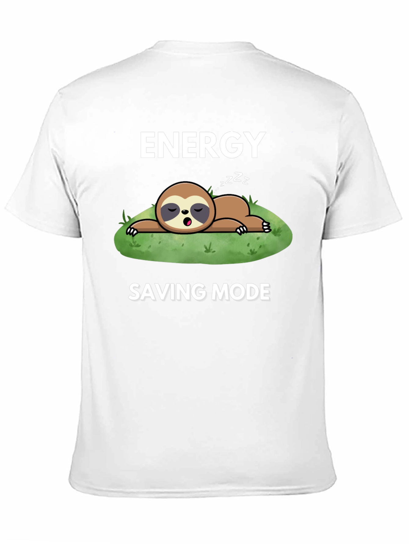 Energy Saving Mode Sloth Graphic T-Shirt