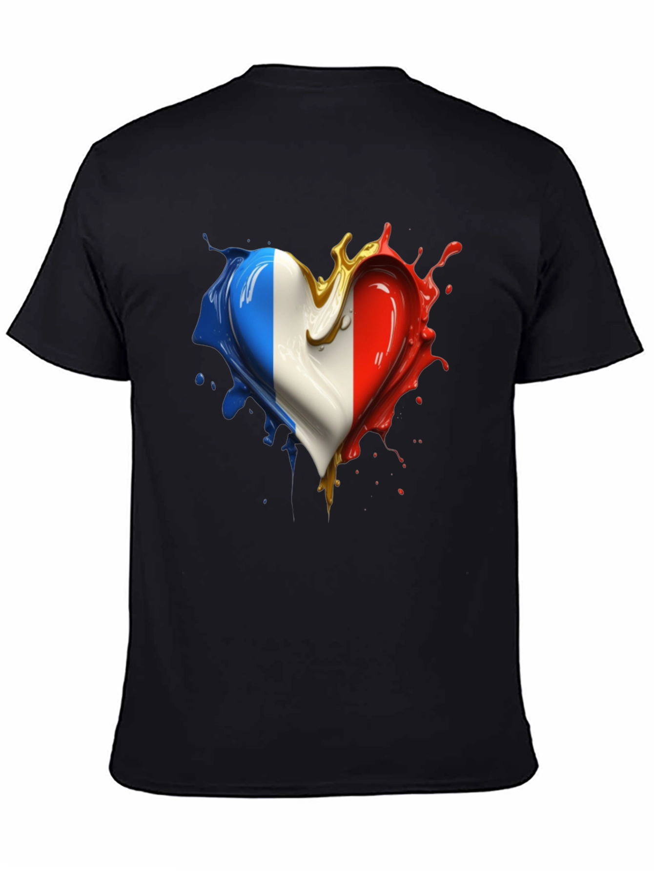 French Flag Heart T-Shirt