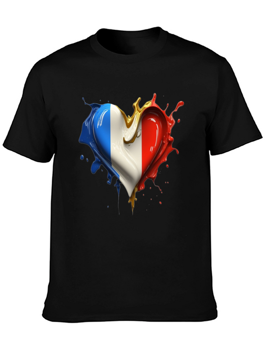 French Flag Heart T-Shirt