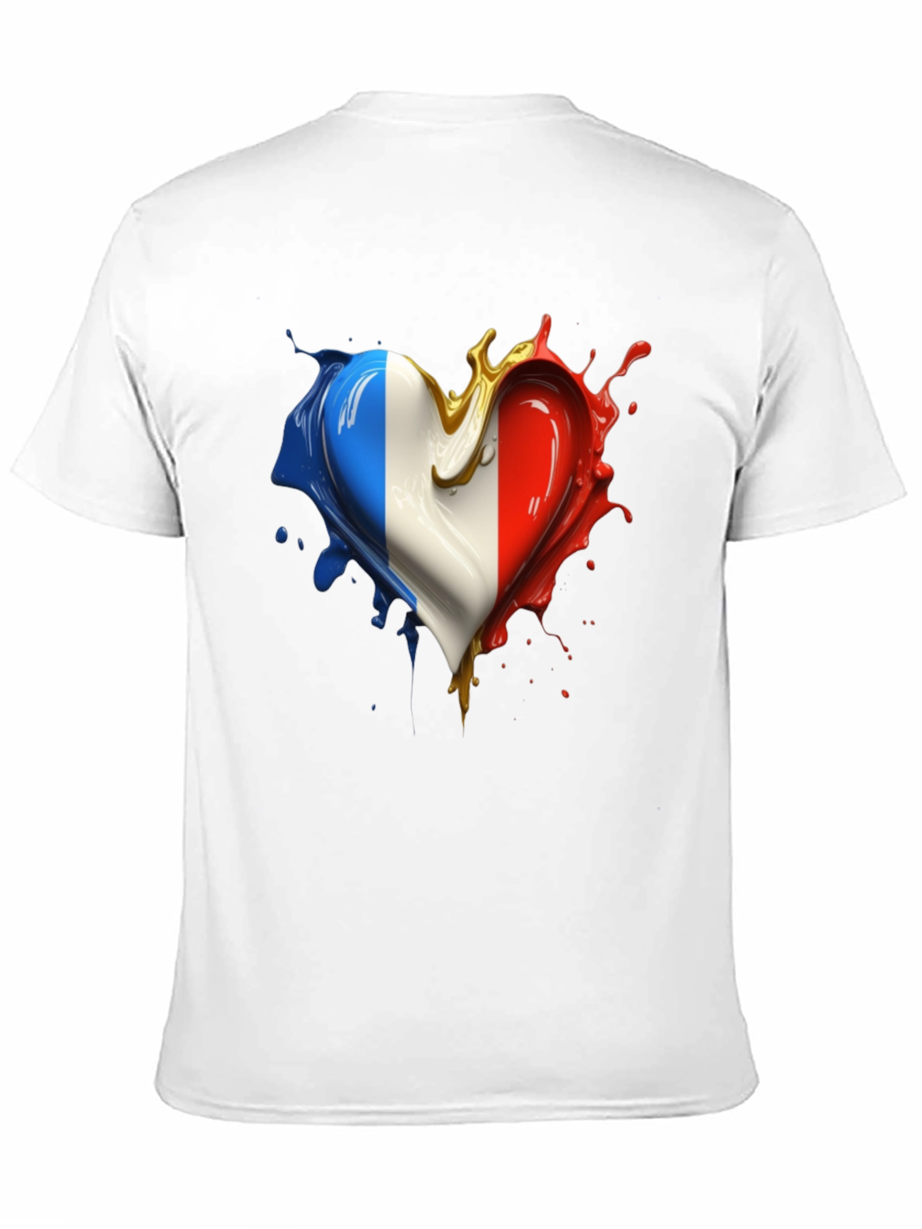 French Flag Heart T-Shirt