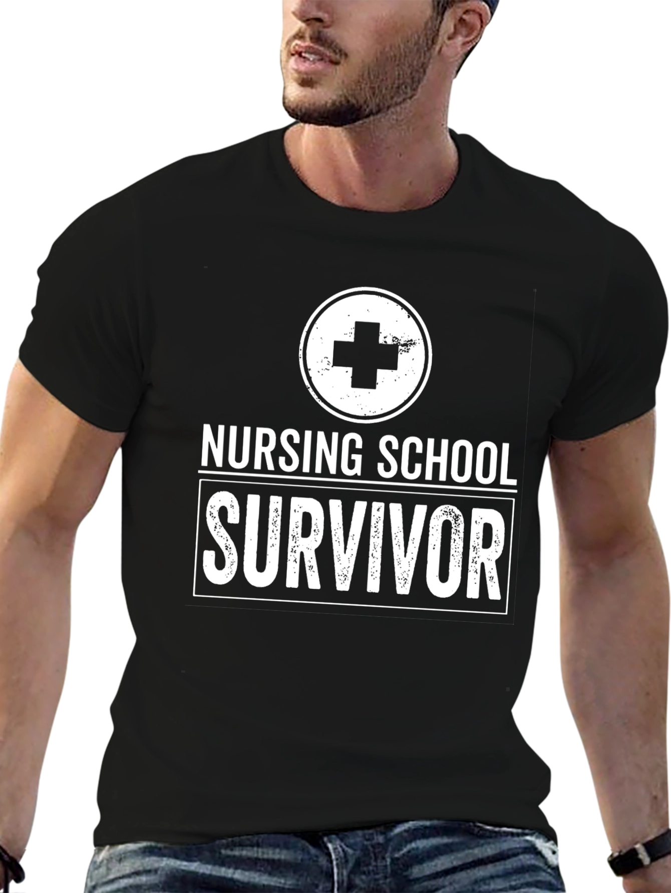 Nursing School Survivor Graphic Tee