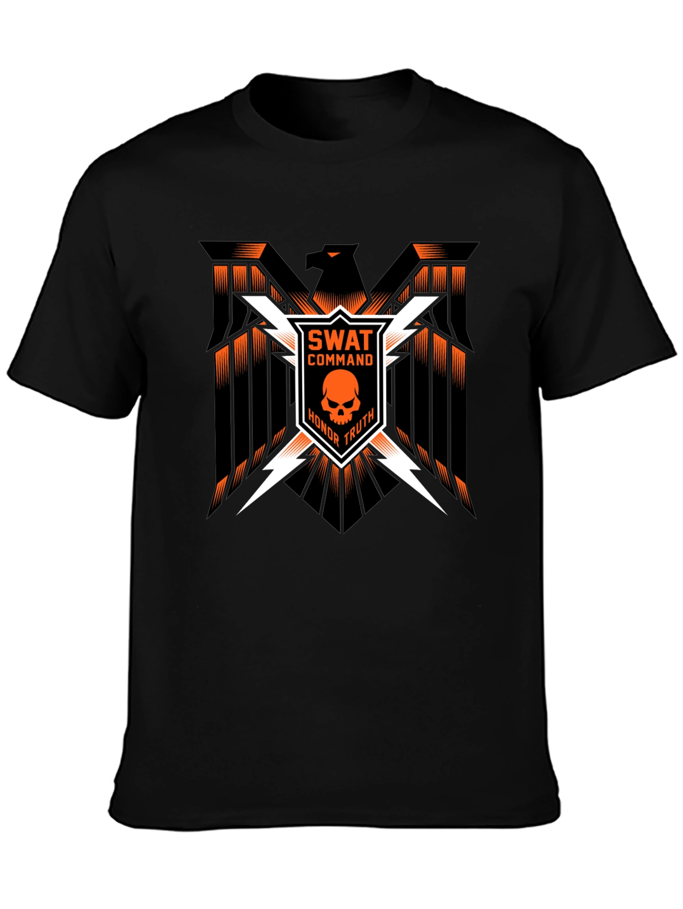 SWAT Command Skull Graphic Tee