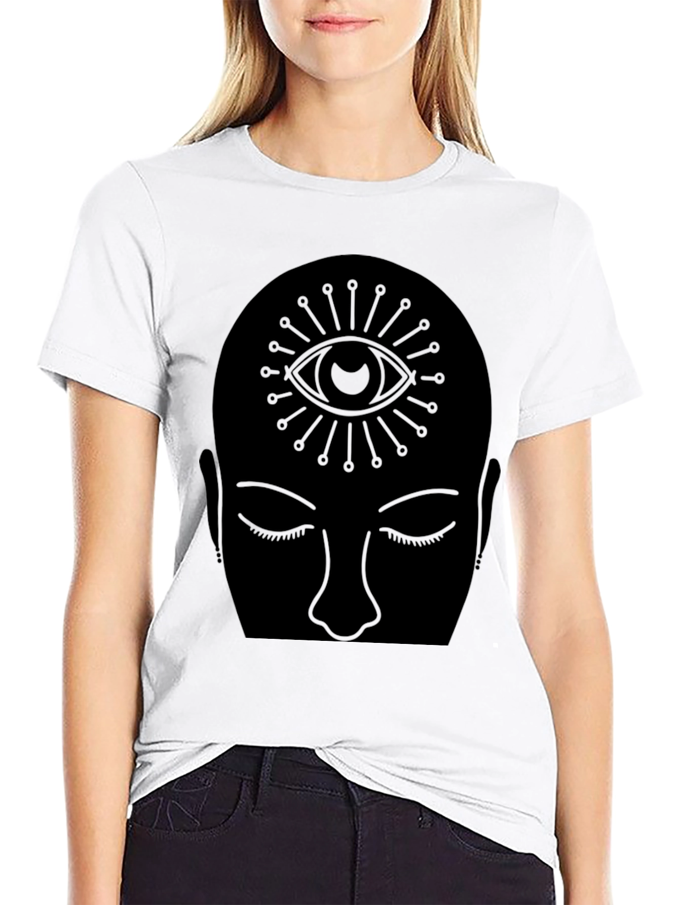 Third Eye Meditation Graphic Tee - Black