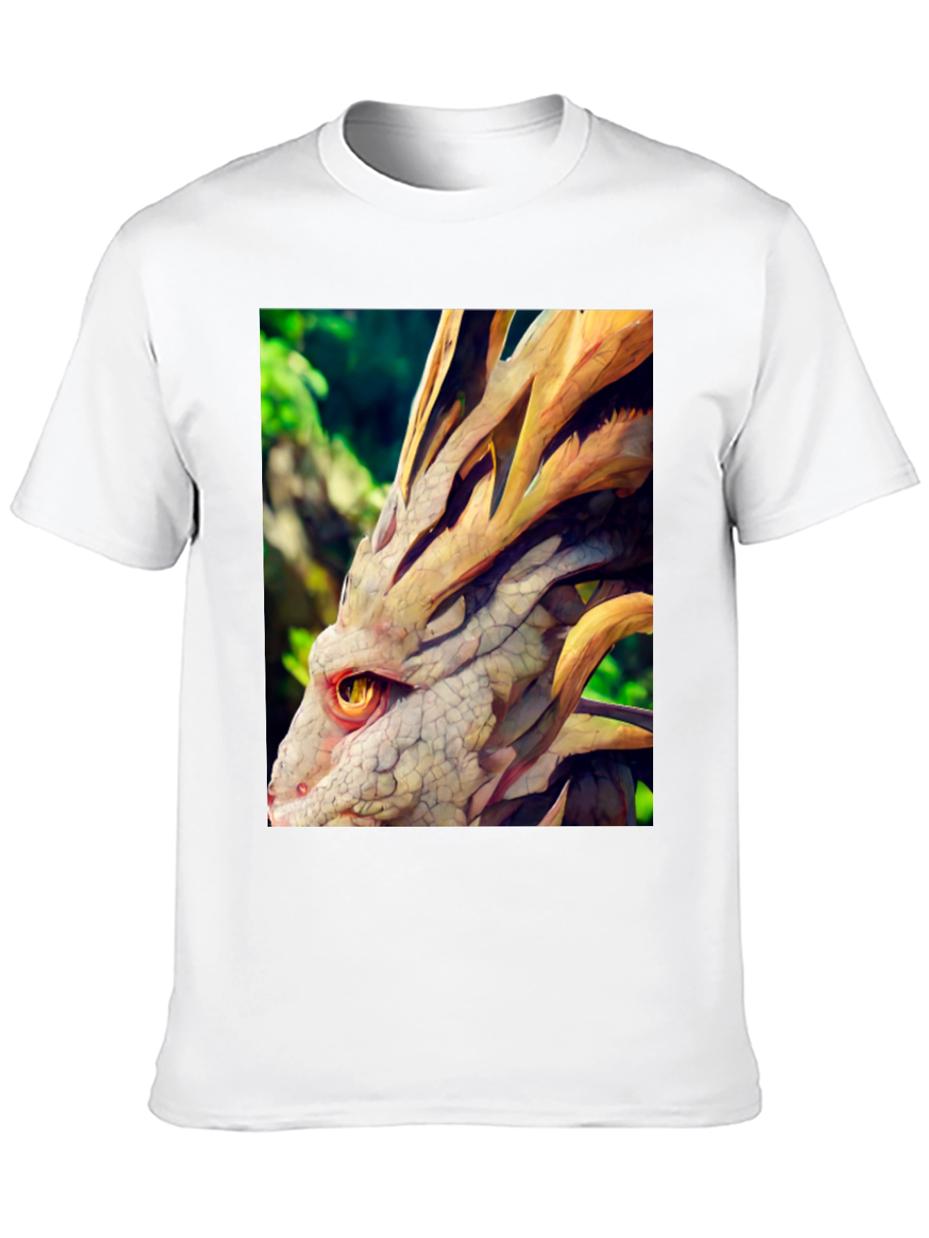 Dragon Head Graphic Tee - Unique Fantasy Design