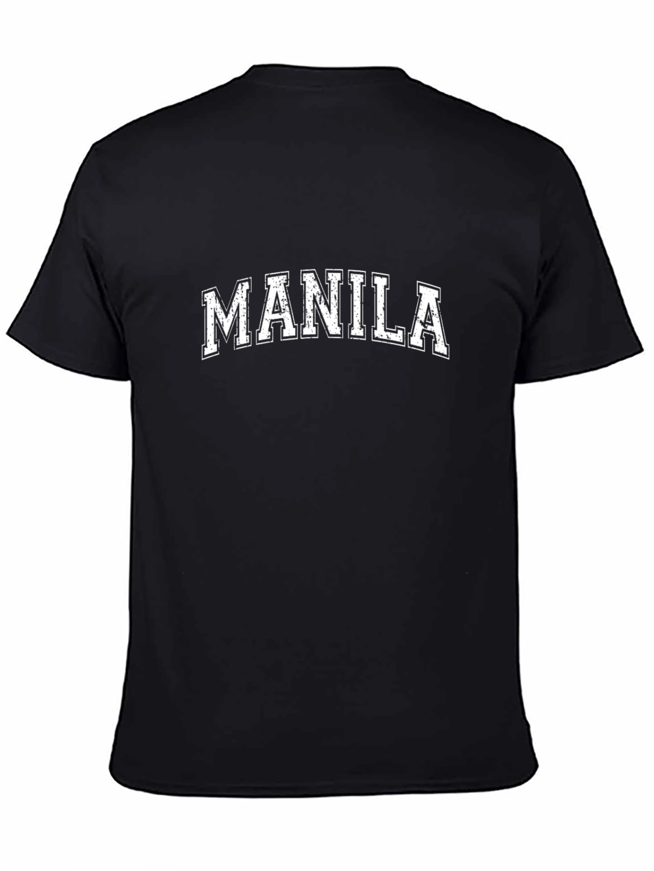 Manila Graphic Print Black T-Shirt