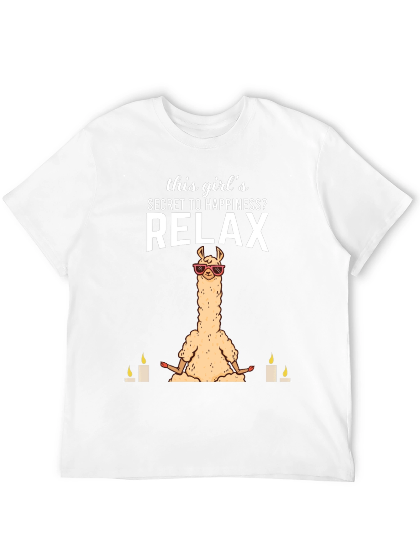 Relax Llama T-Shirt - Meditation & Happiness