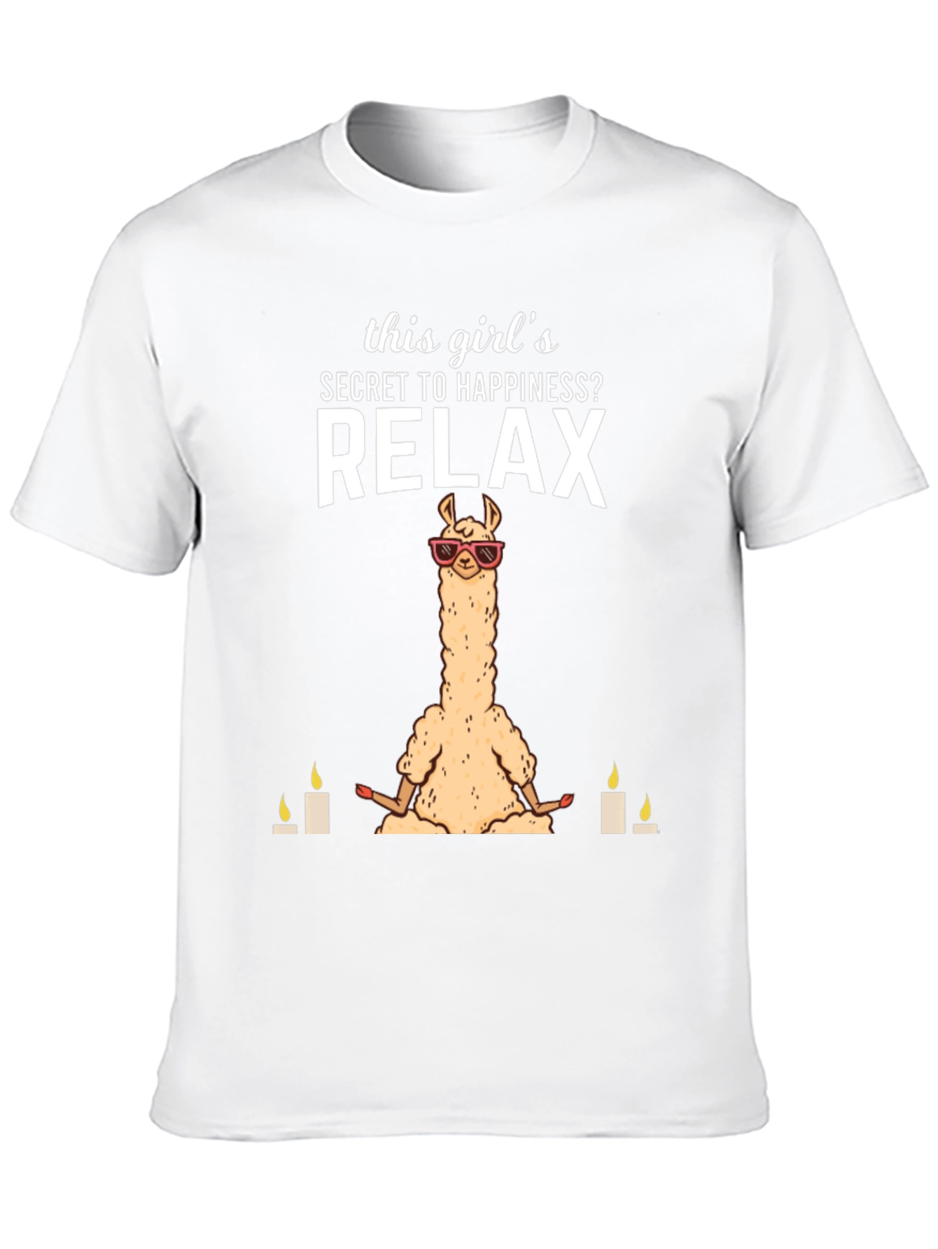 Relax Llama T-Shirt - Meditation & Happiness