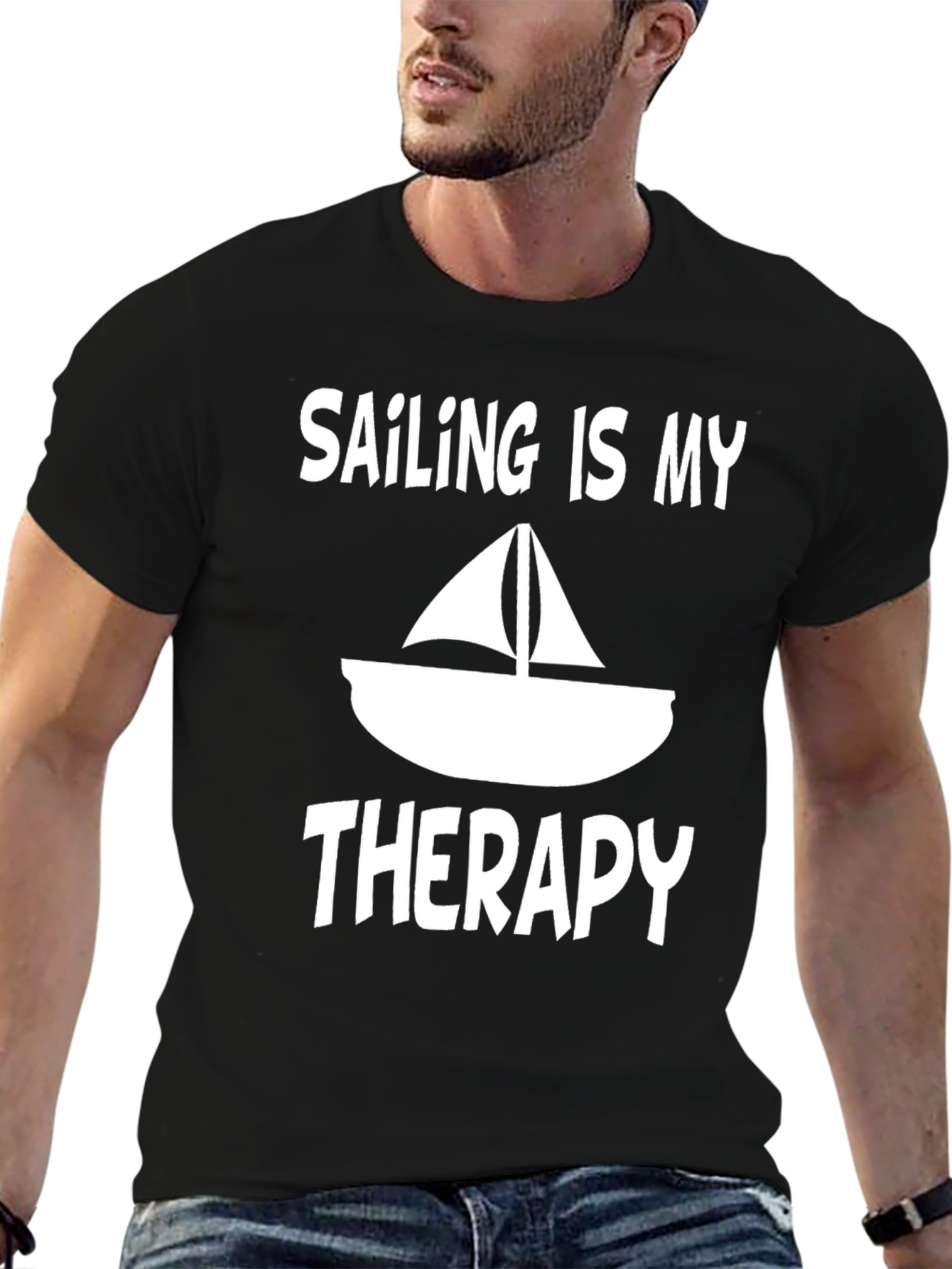 Sailing Is My Therapy Graphic Tee