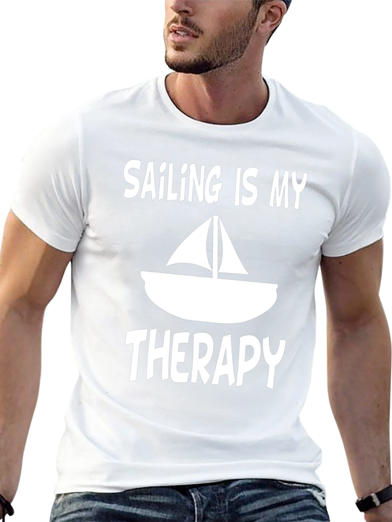 Sailing Is My Therapy Graphic Tee