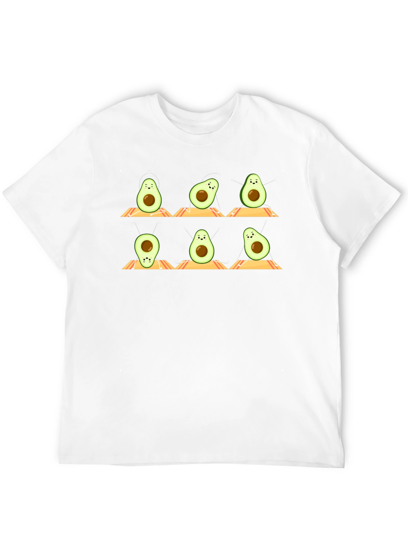 Yoga Avocado T-Shirt - Relaxed Fit Black